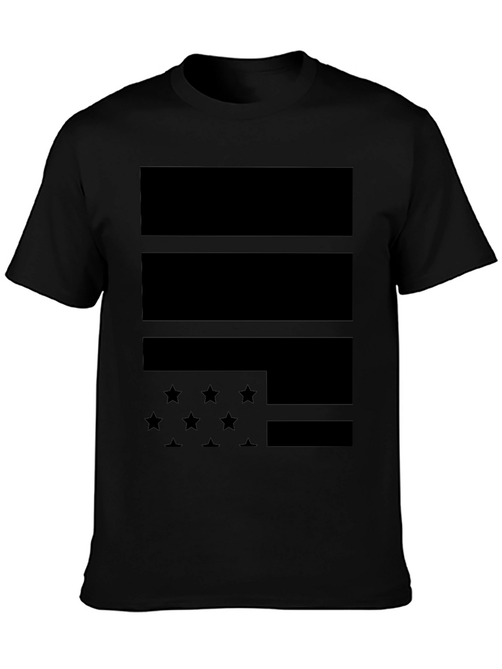 Stealth American Flag Graphic Tee - Blackout Pride