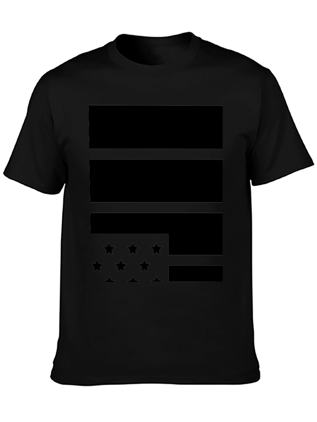 Stealth American Flag Graphic Tee - Blackout Pride
