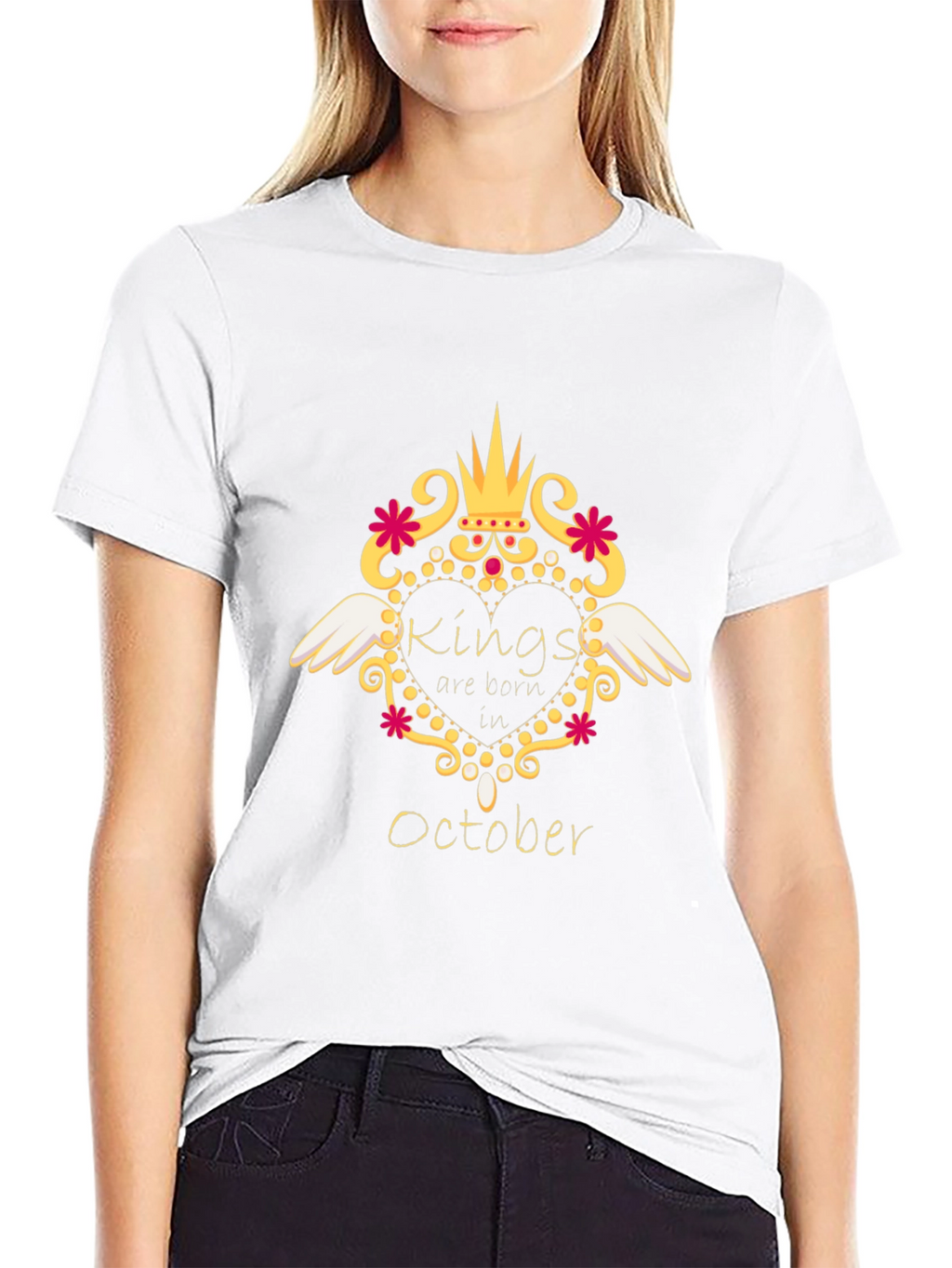Kings are Born in October T-Shirt