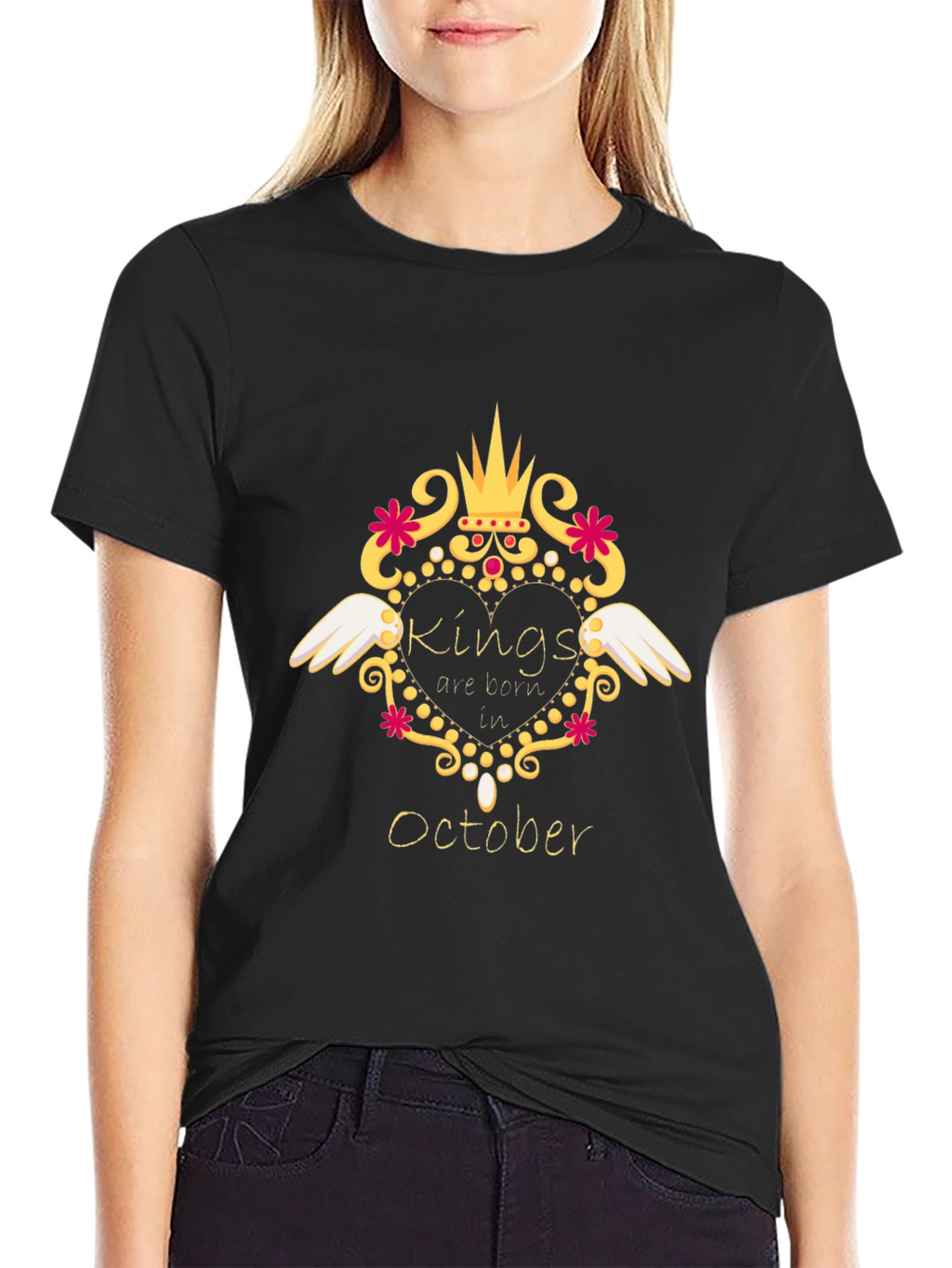 Kings are Born in October T-Shirt