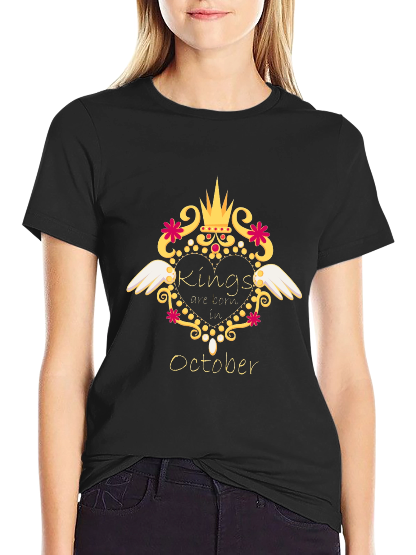 Kings are Born in October T-Shirt