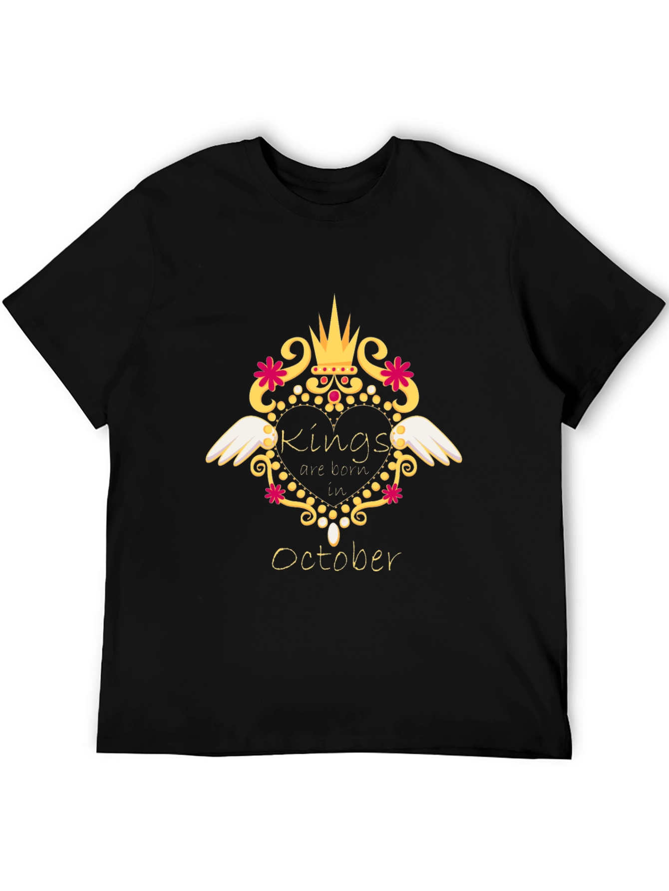 Kings are Born in October T-Shirt