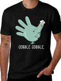 Funny Nurse Turkey Hand Thanksgiving T-Shirt