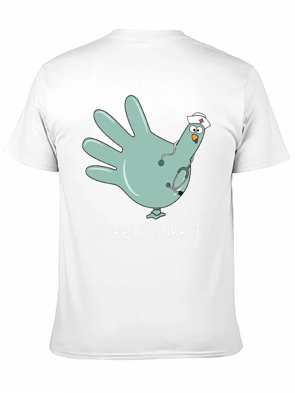 Funny Nurse Turkey Hand Thanksgiving T-Shirt