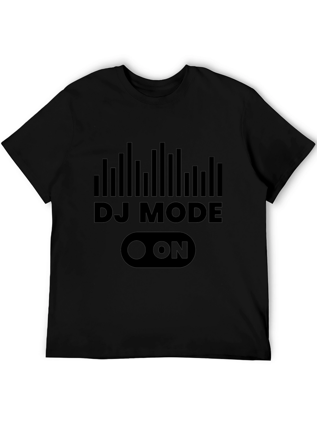 DJ Mode On Black Graphic T-Shirt