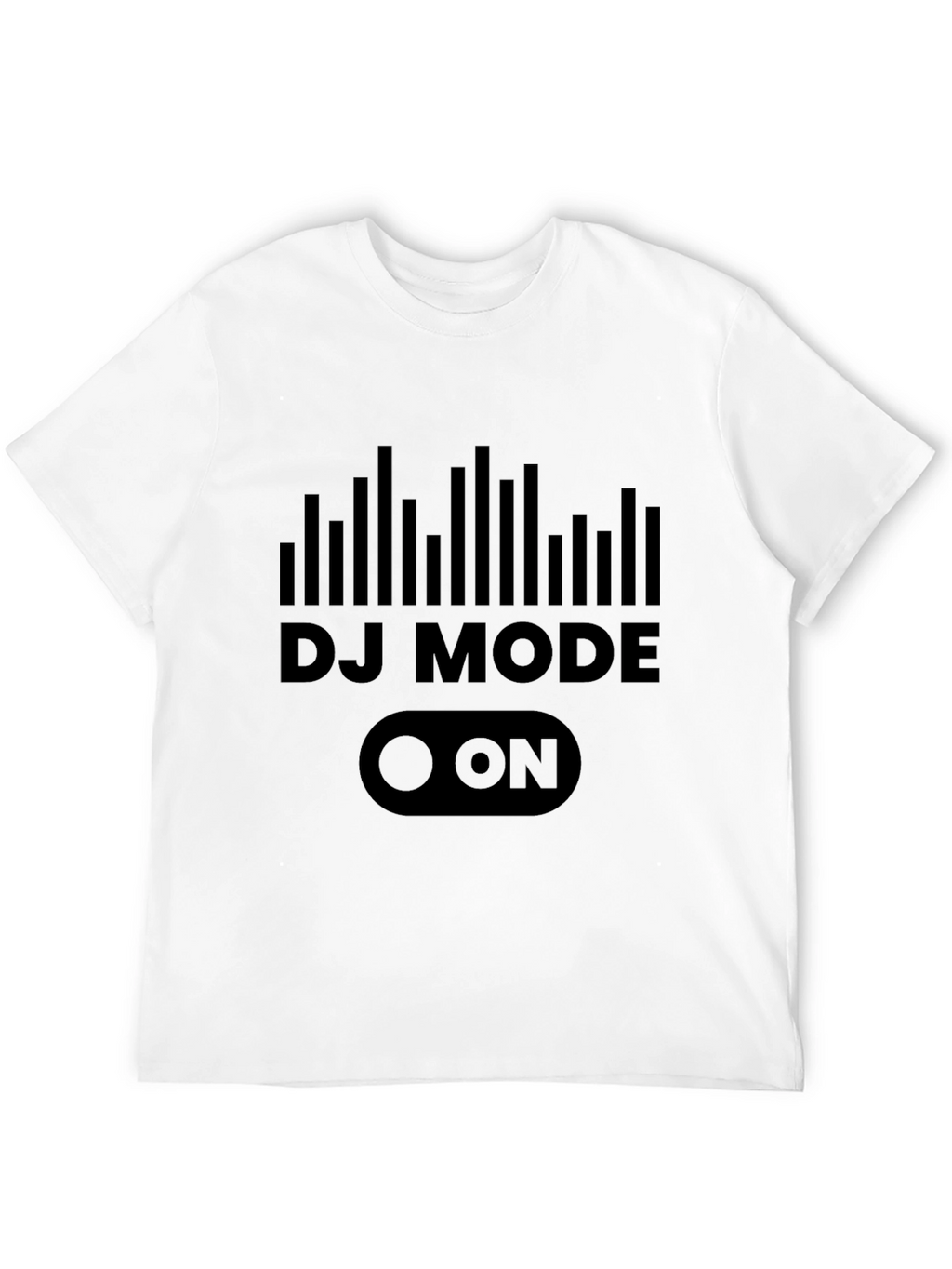 DJ Mode On Black Graphic T-Shirt