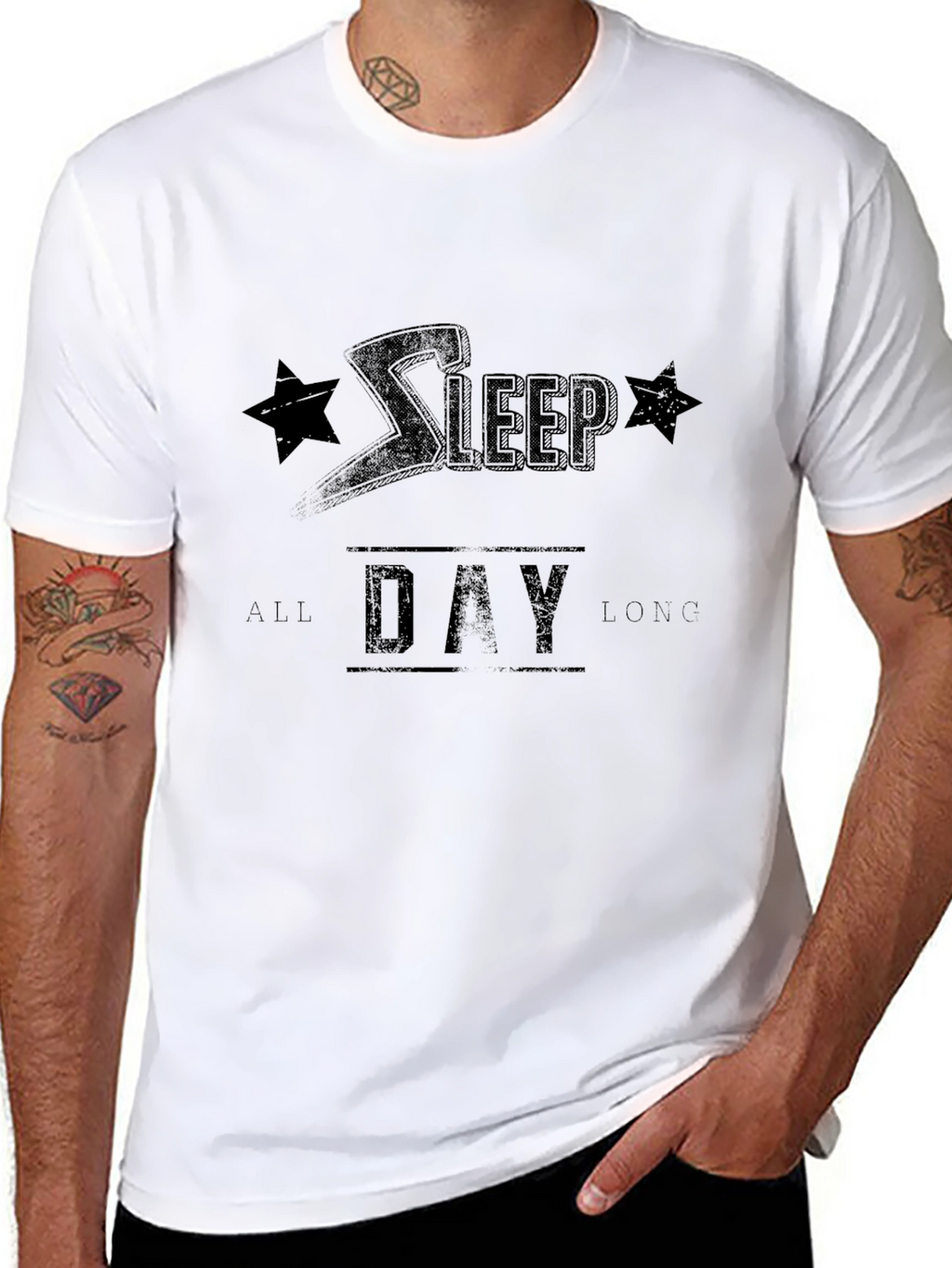Sleep All Day Long Graphic Tee