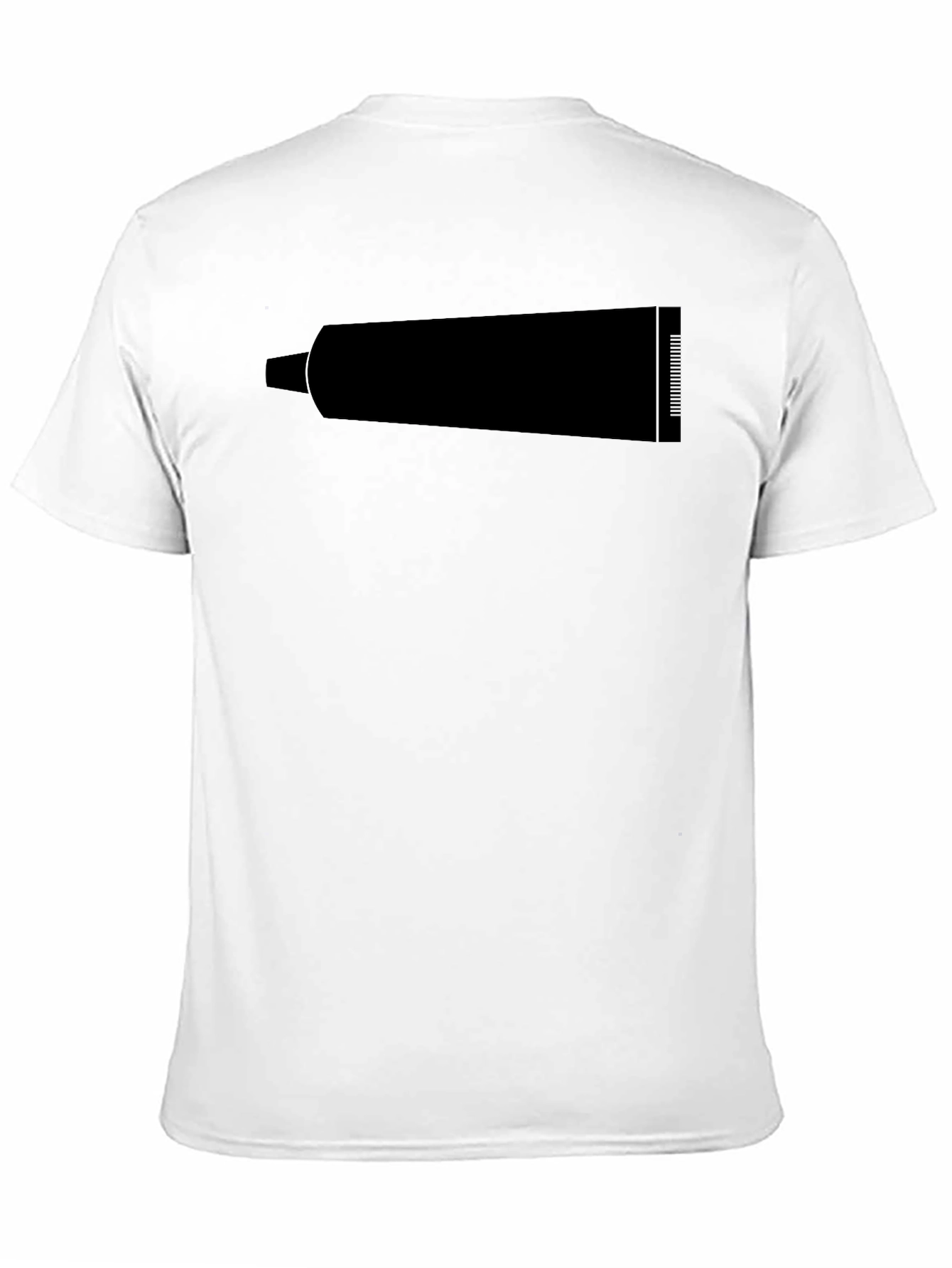Mens Black Graphic T-Shirt - Tube Print