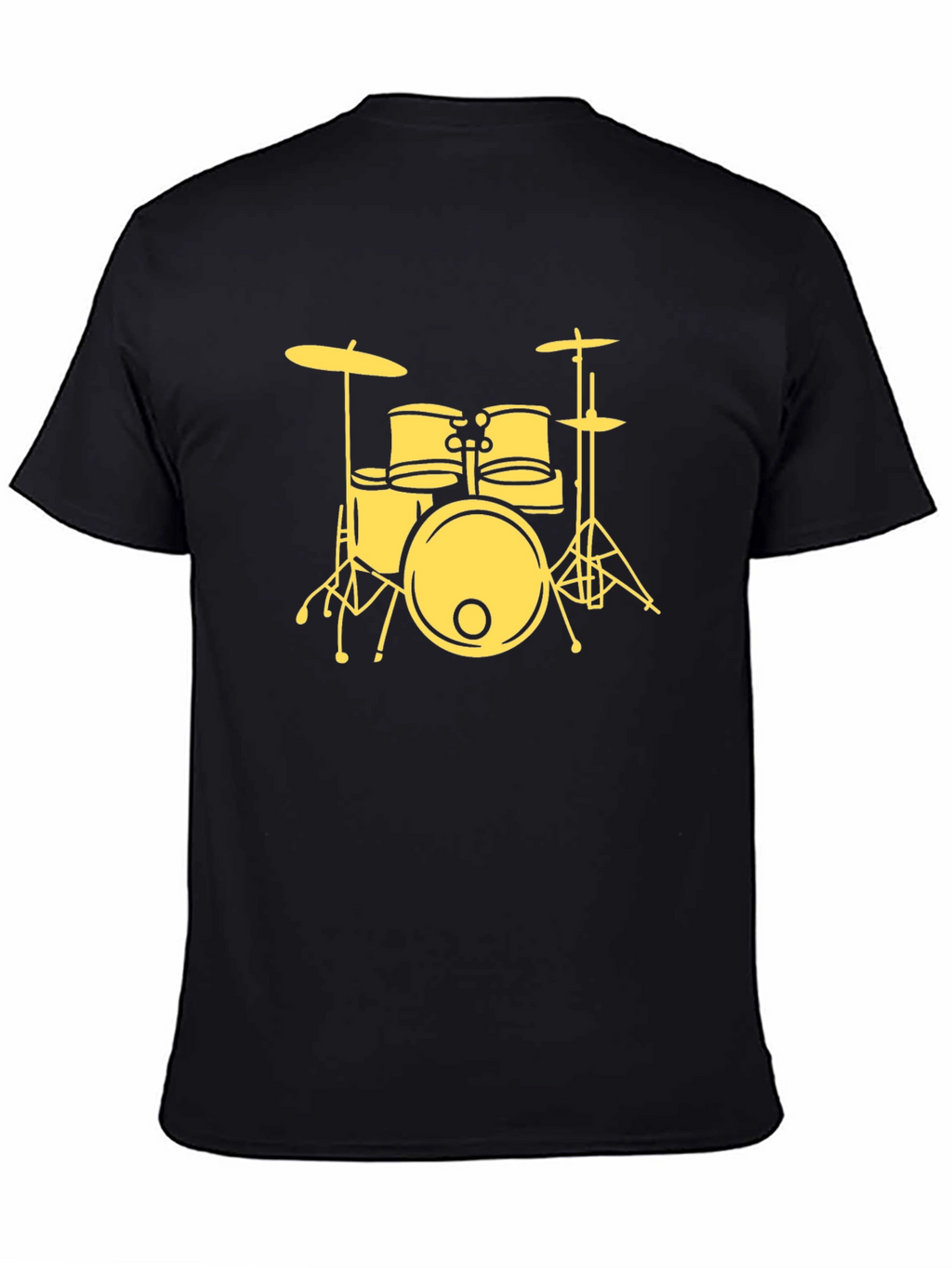 Drum Kit Graphic Tee - Black