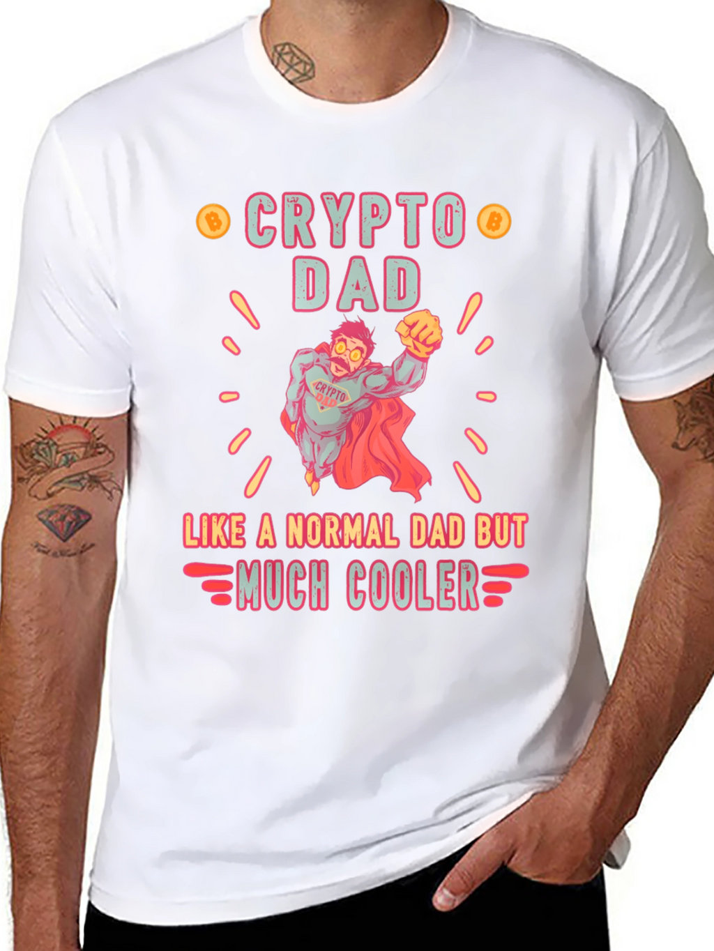 Crypto Dad Much Cooler T-Shirt
