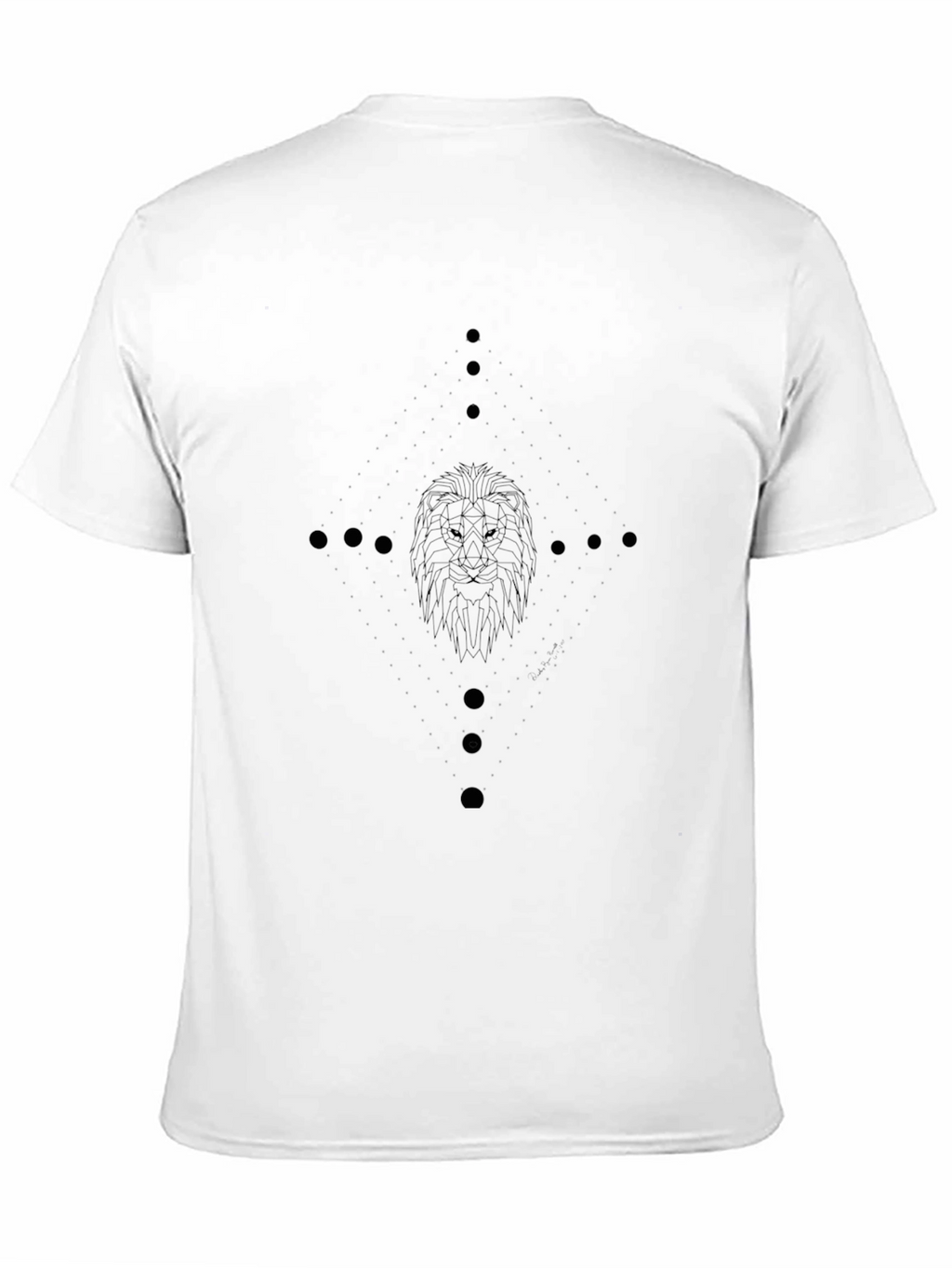Lion Graphic Print Crew Neck T-Shirt
