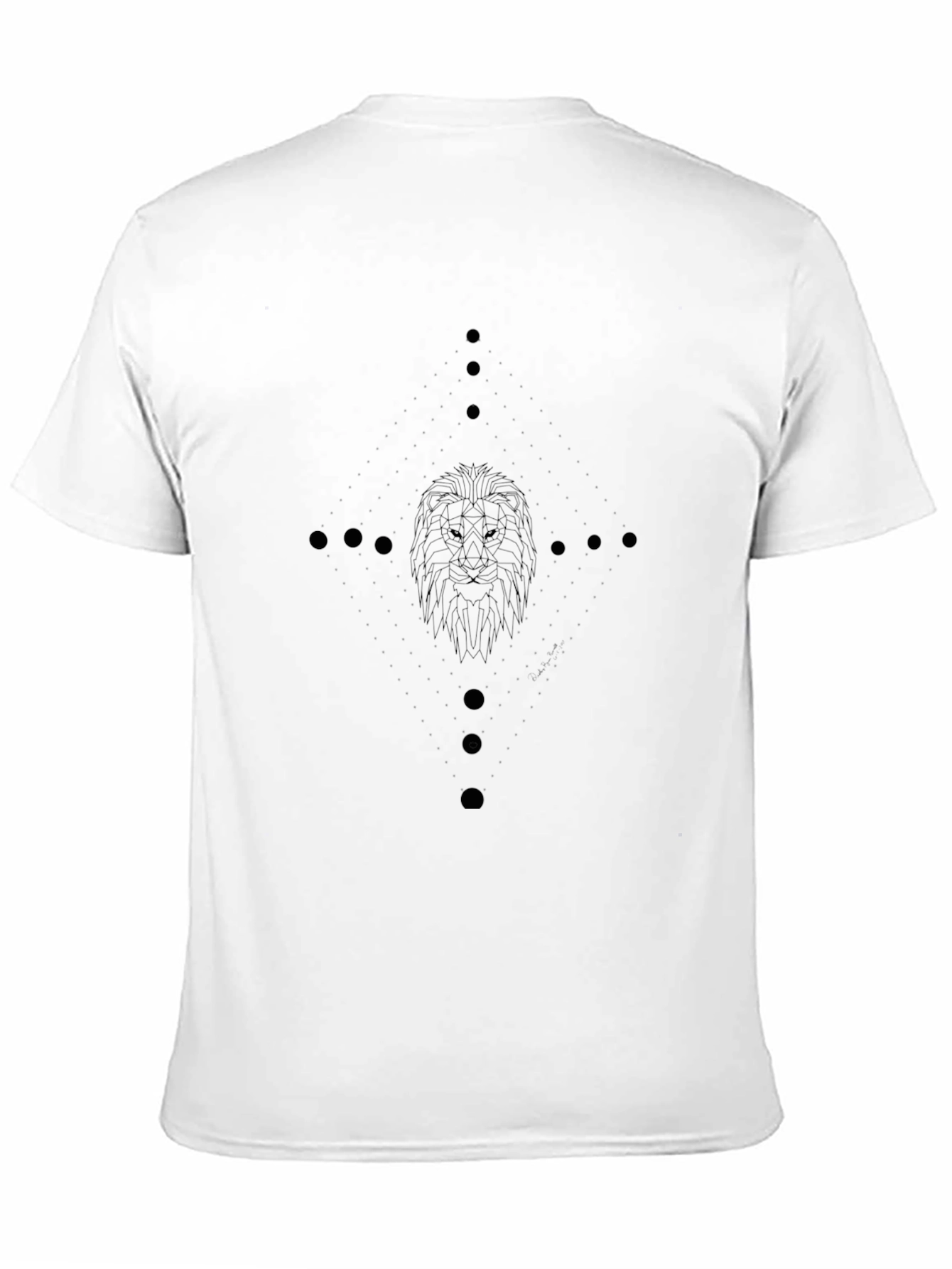 Lion Graphic Print Crew Neck T-Shirt
