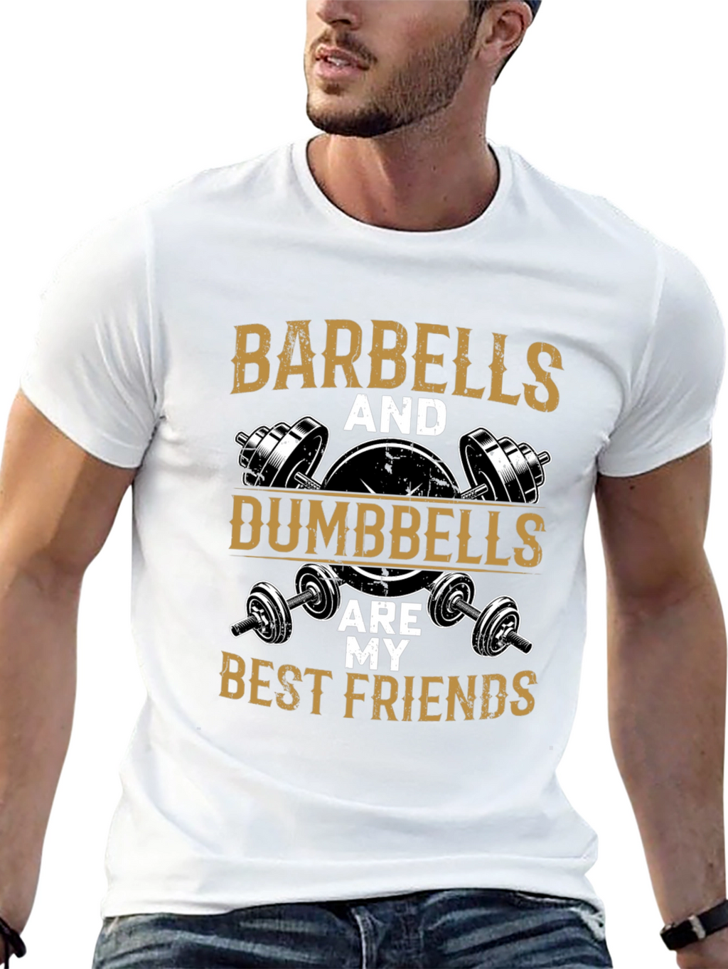 Barbells & Dumbbells Gym T-Shirt