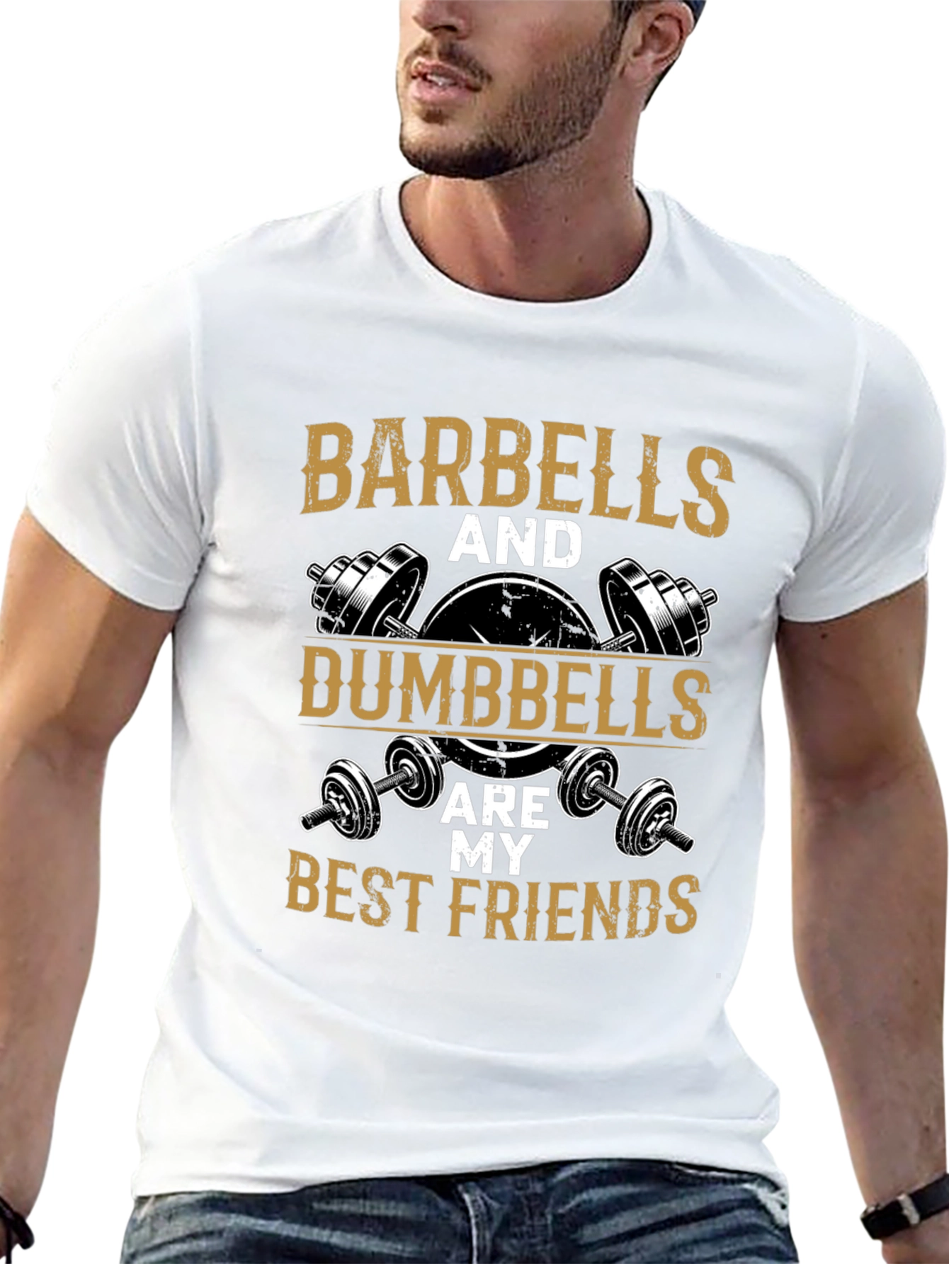 Barbells & Dumbbells Gym T-Shirt