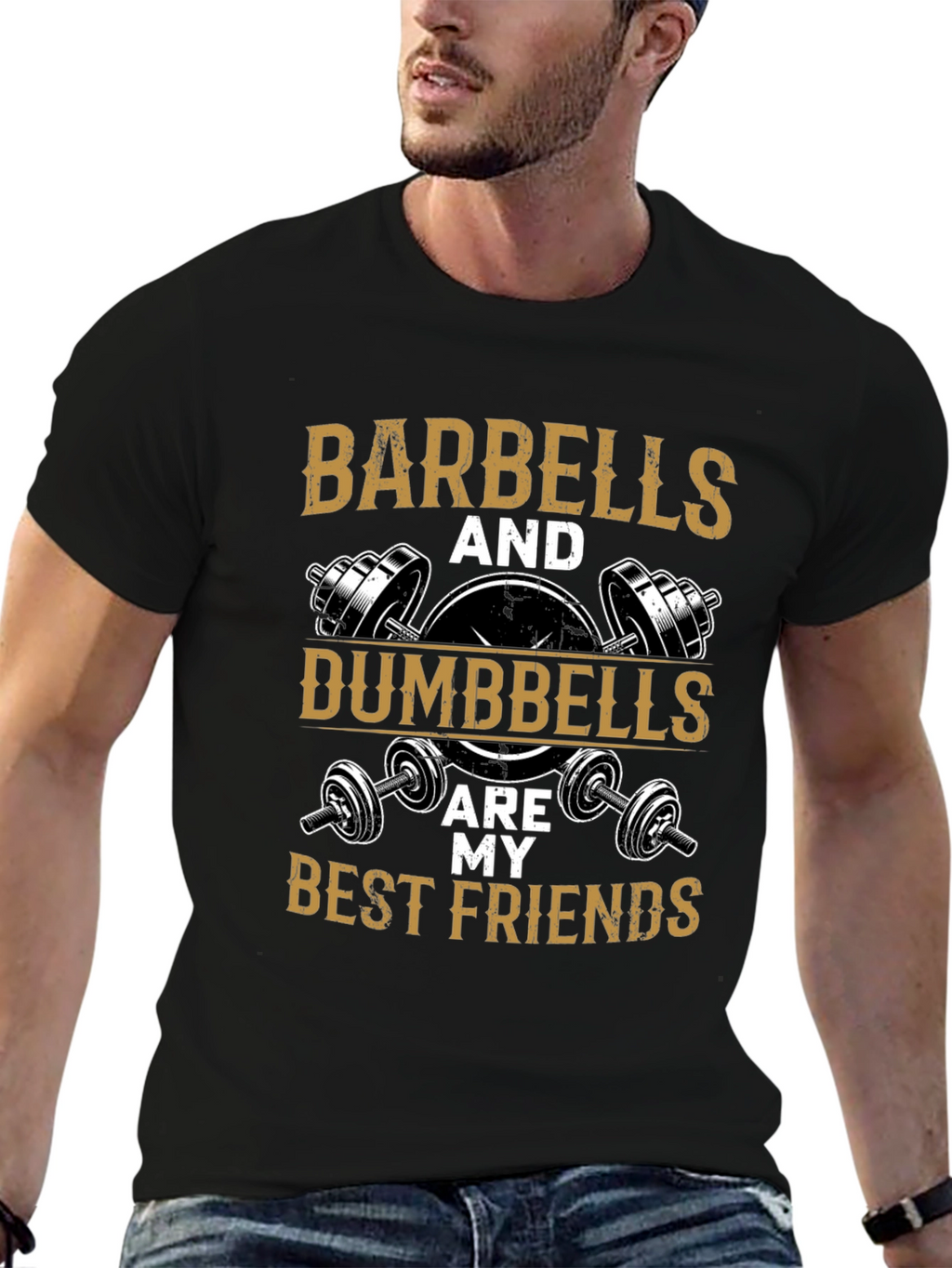 Barbells & Dumbbells Gym T-Shirt