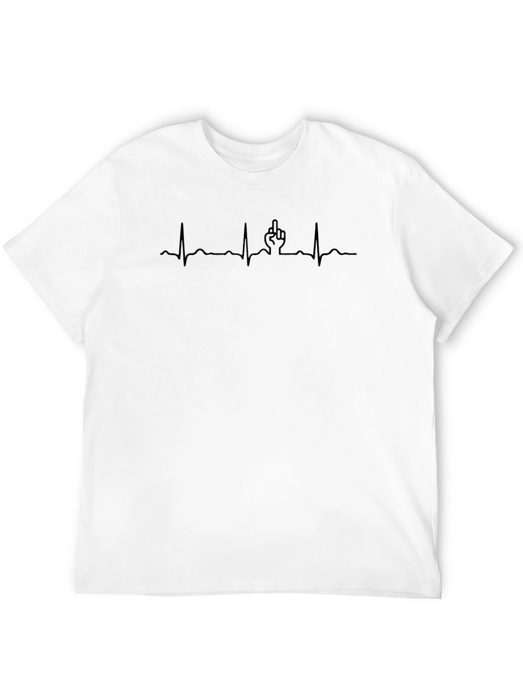 Heartbeat Middle Finger T-Shirt