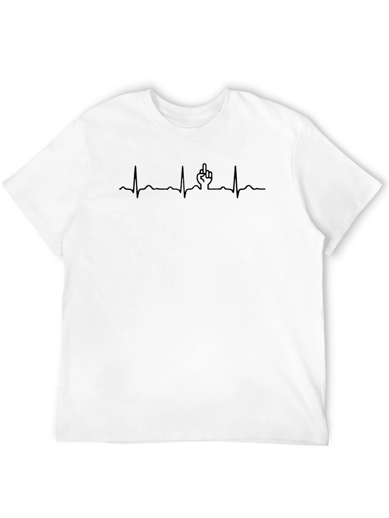 Heartbeat Middle Finger T-Shirt