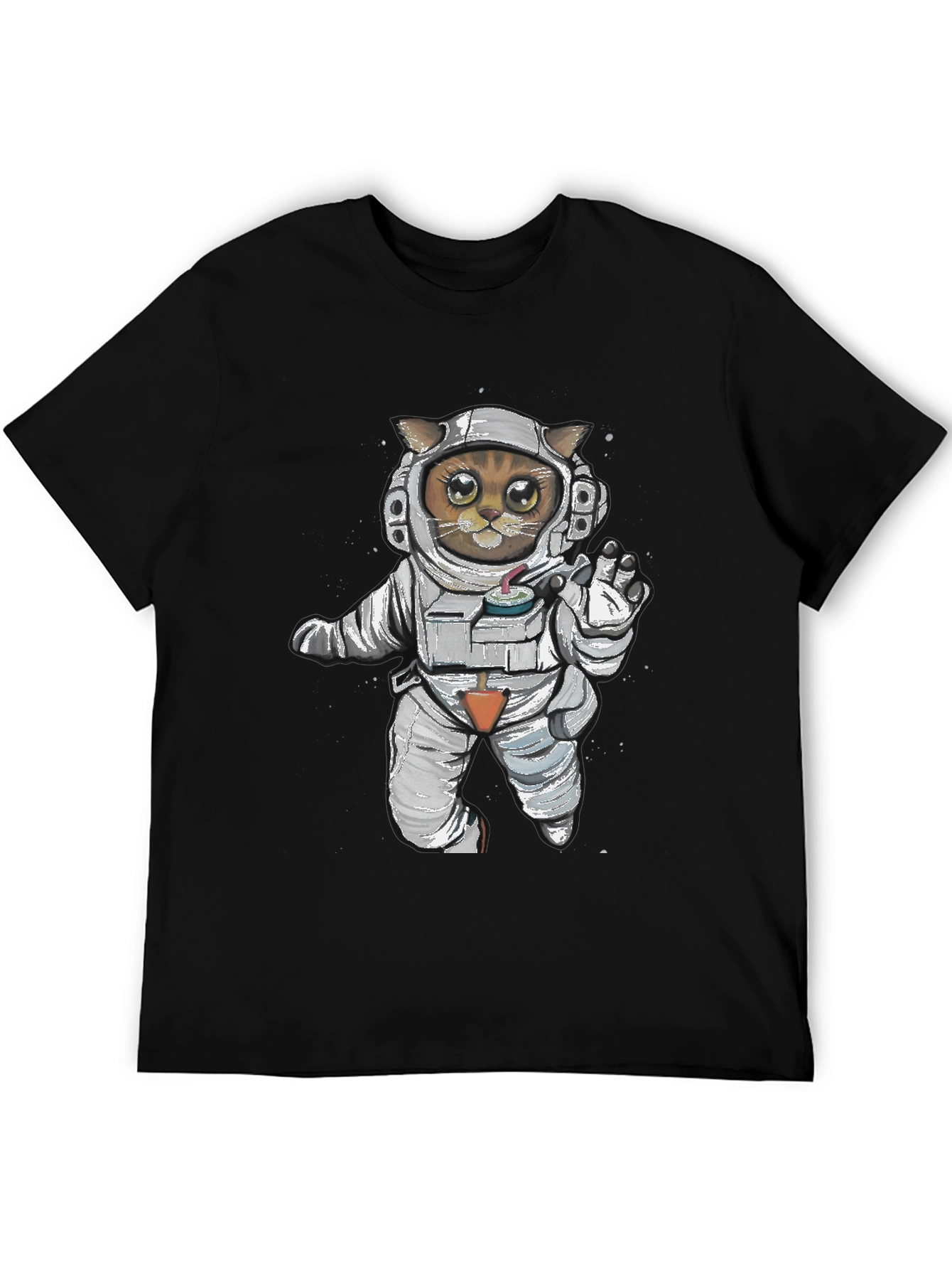 Astronaut Cat Graphic Tee