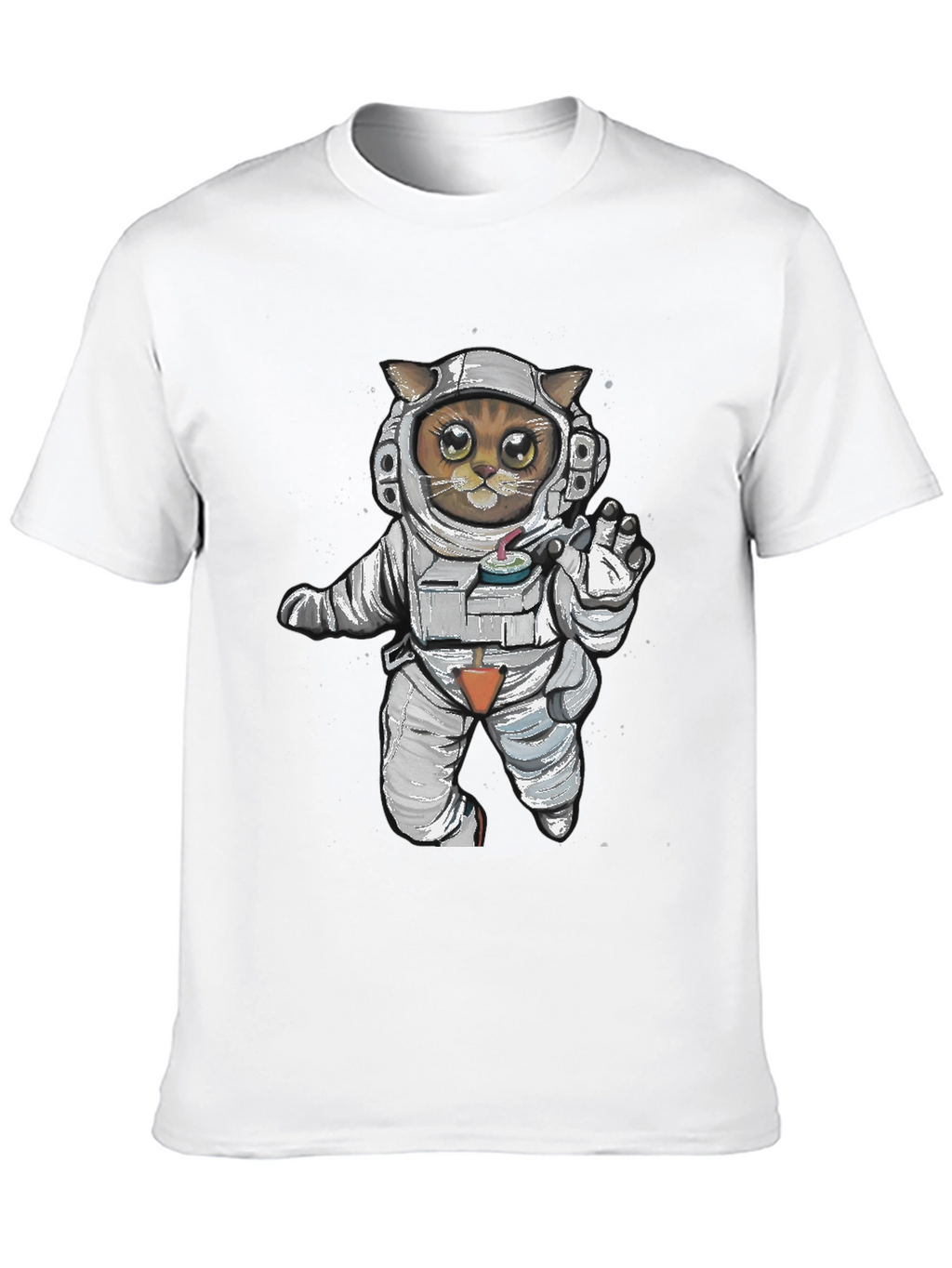 Astronaut Cat Graphic Tee