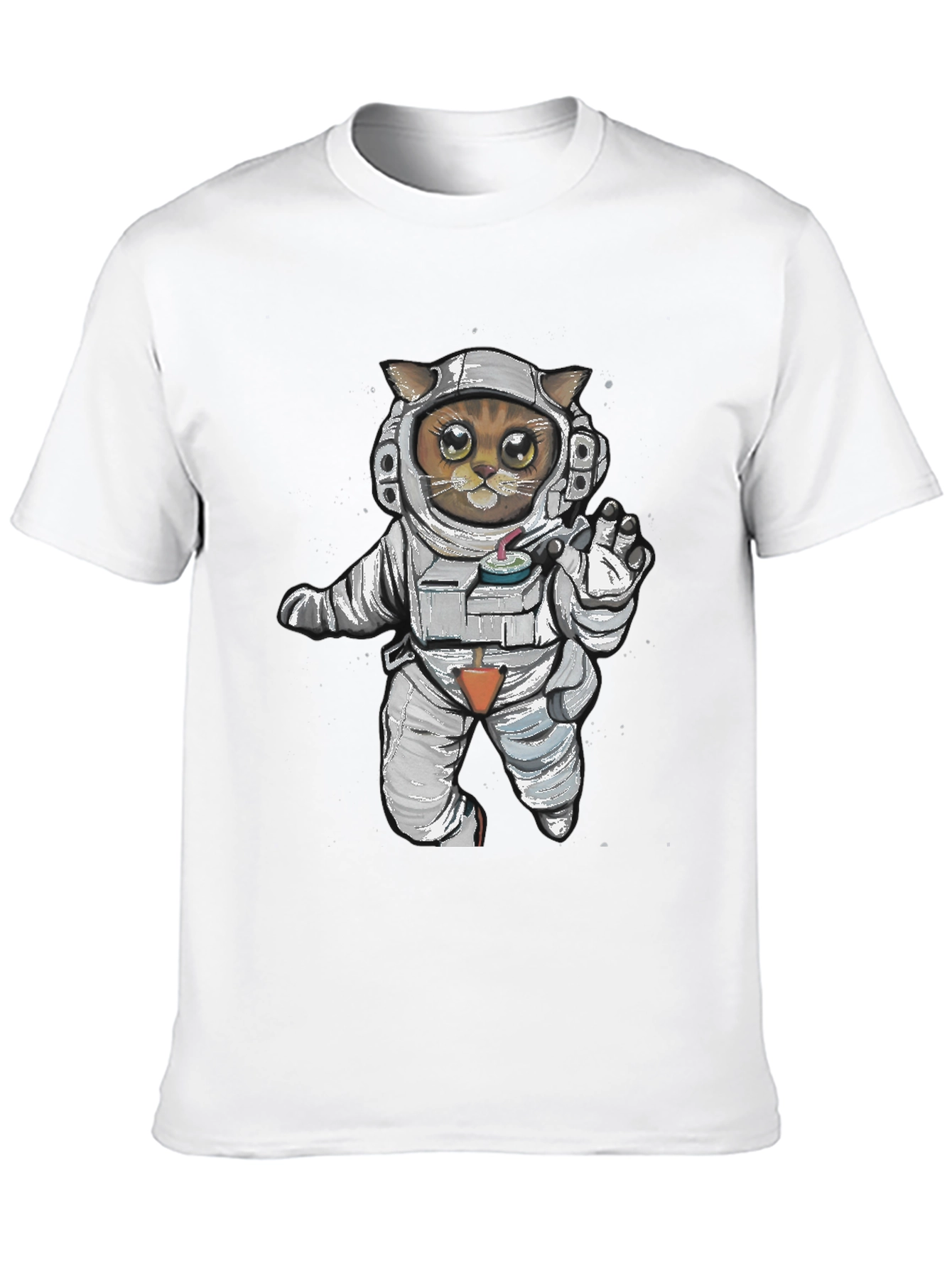 Astronaut Cat Graphic Tee