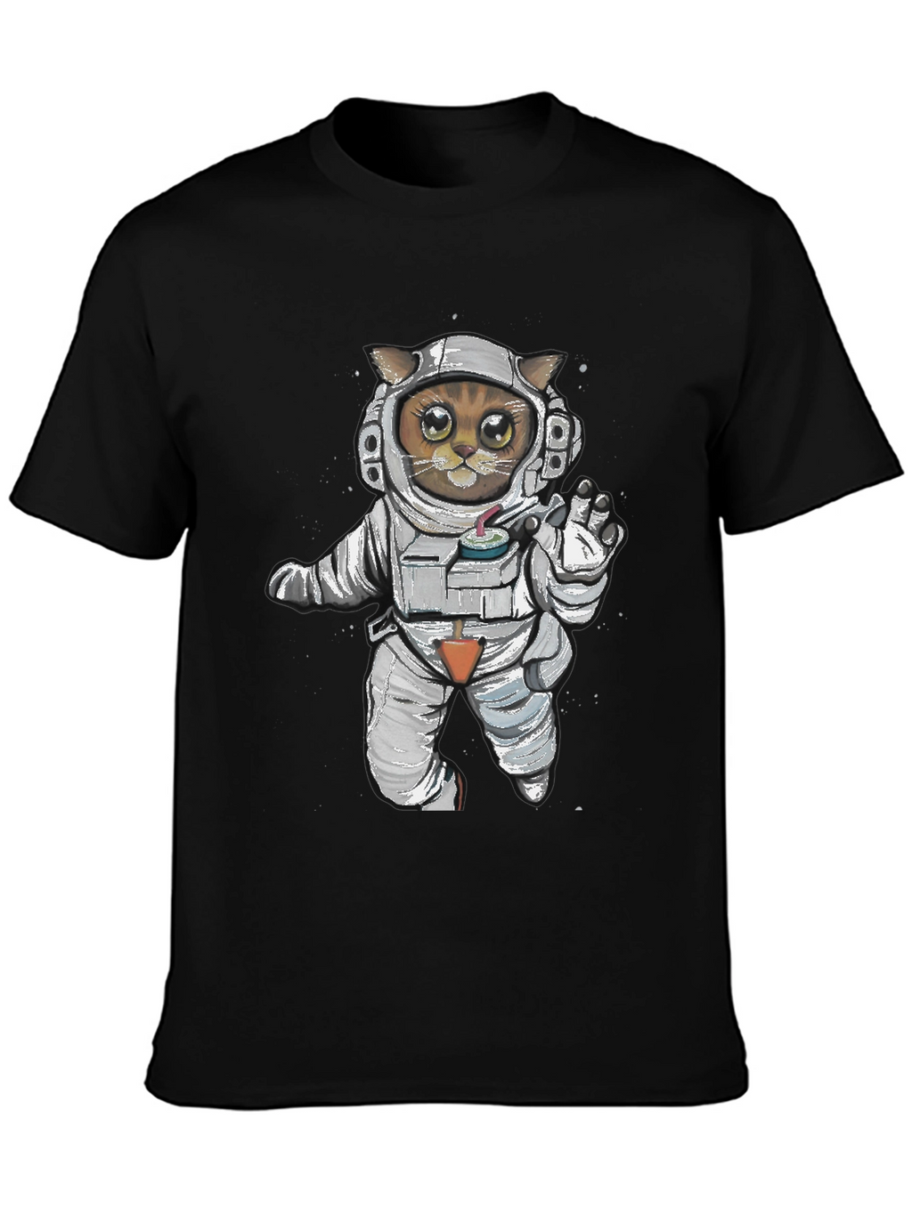 Astronaut Cat Graphic Tee