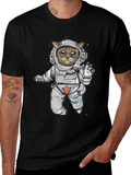 Astronaut Cat Graphic Tee