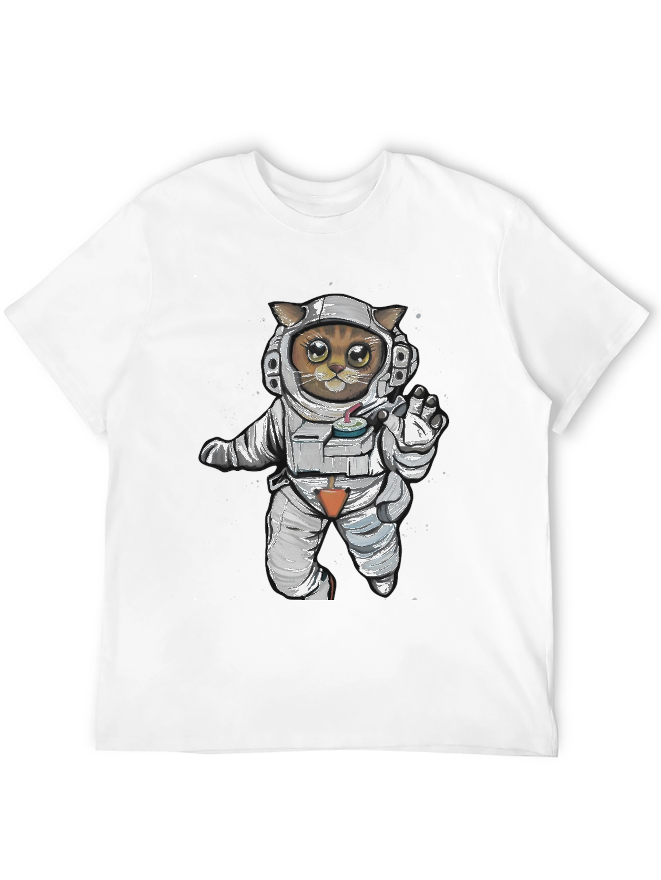 Astronaut Cat Graphic Tee