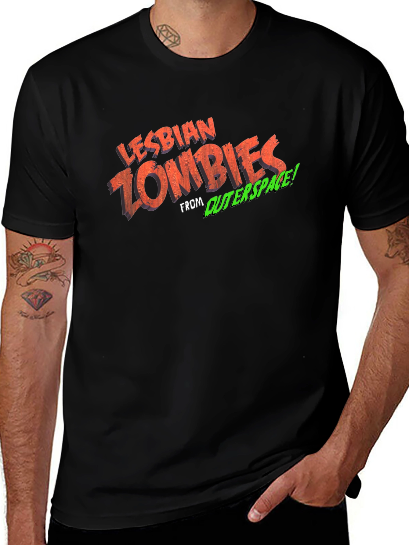Lesbian Zombies From Outer Space T-Shirt