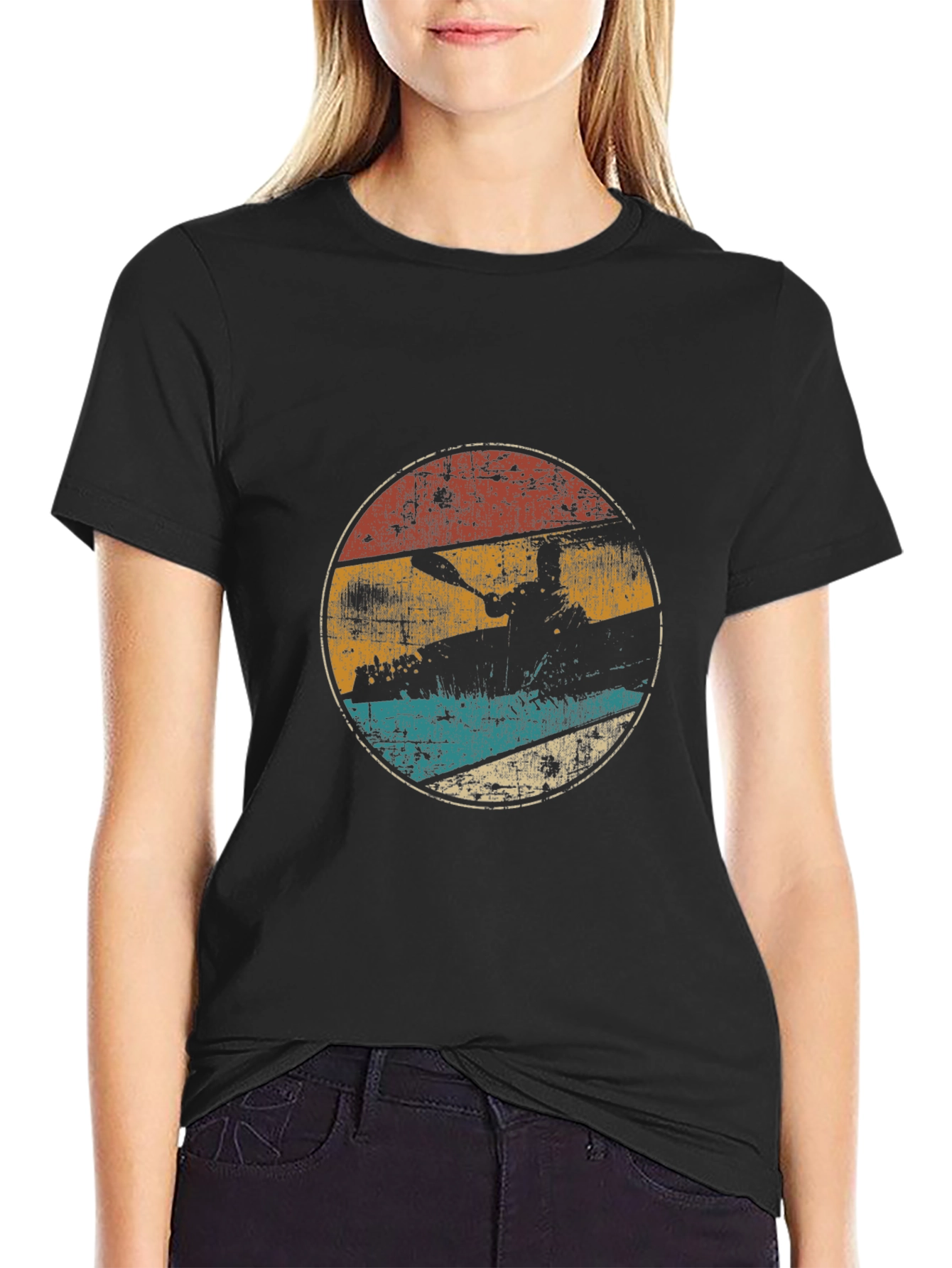 Retro Kayak T-Shirt - Vintage Style