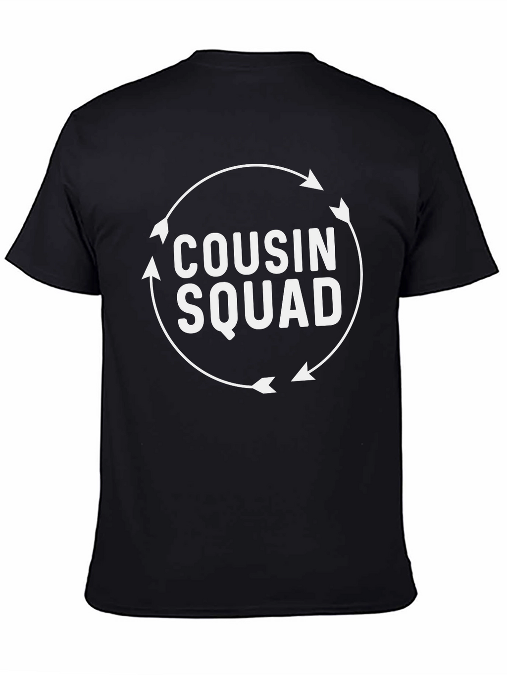 Cousin Squad Graphic Tee - Black Casual Shirt