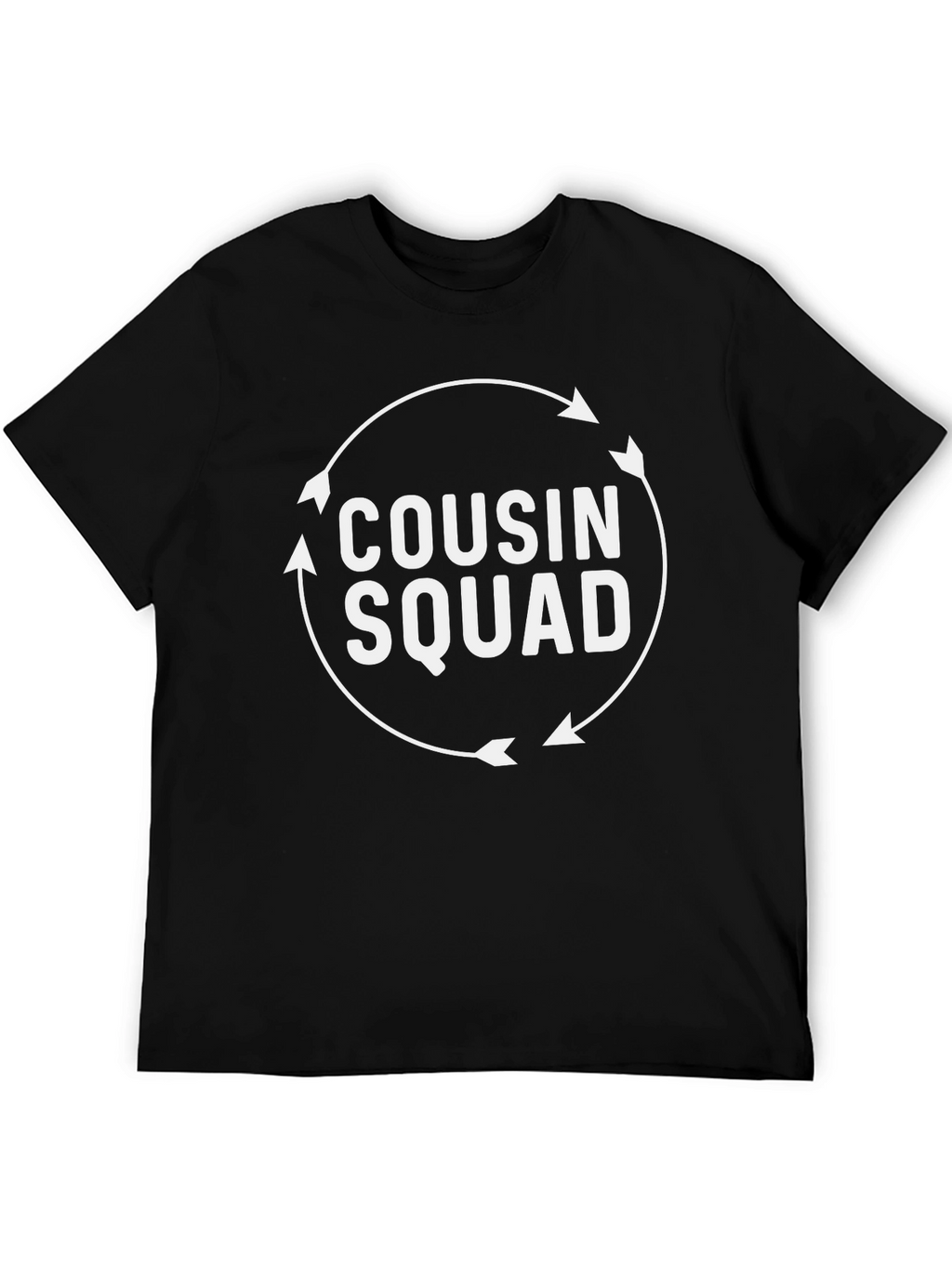 Cousin Squad Graphic Tee - Black Casual Shirt