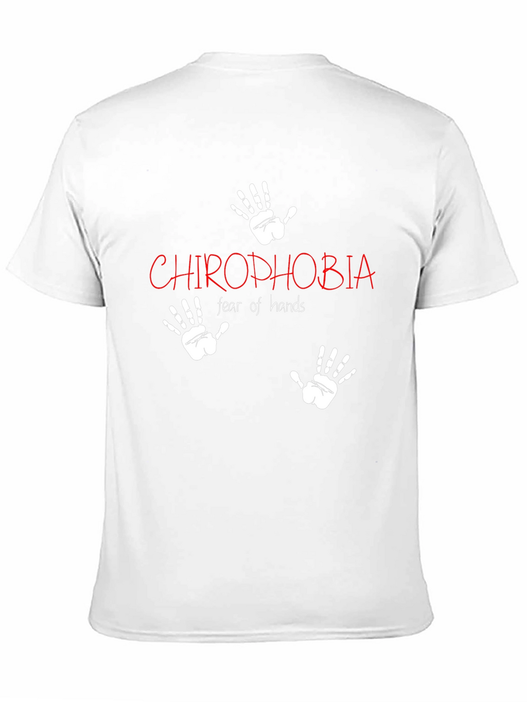 Chirophobia Fear of Hands Black T-Shirt