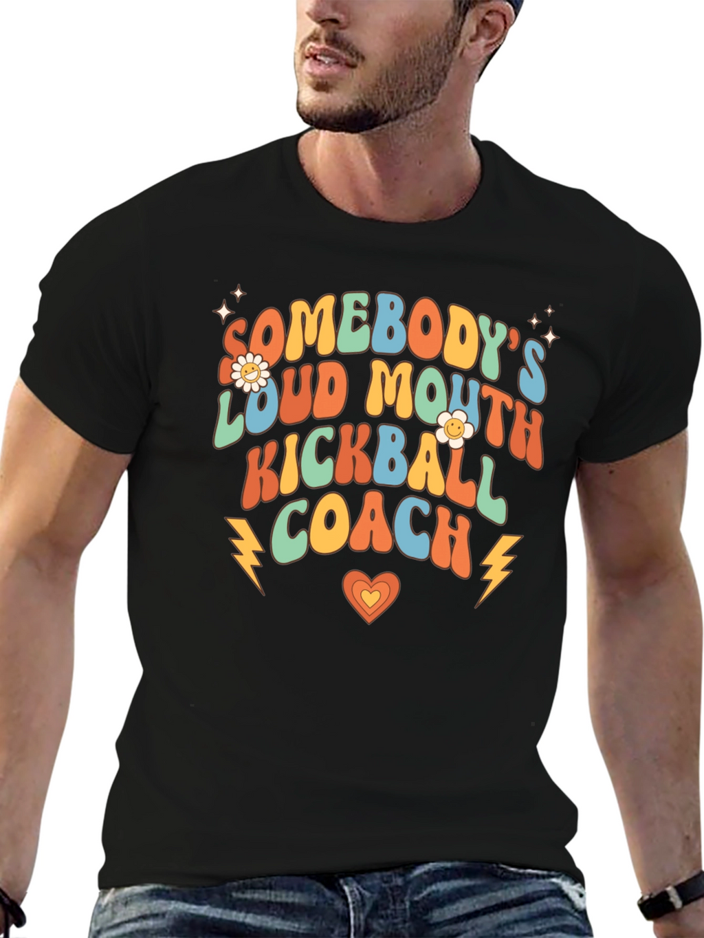 Somebodys Loud Mouth Kickball Coach Tee