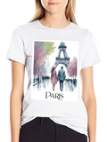 Paris Eiffel Tower Graphic T-Shirt