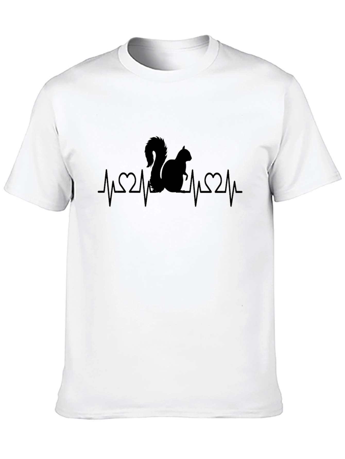 Squirrel Heartbeat T-Shirt - Novelty Graphic Tee