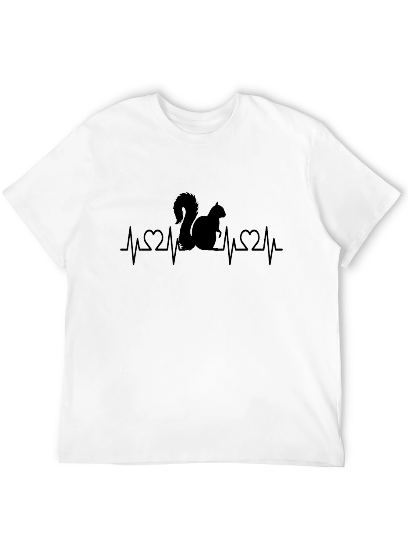 Squirrel Heartbeat T-Shirt - Novelty Graphic Tee