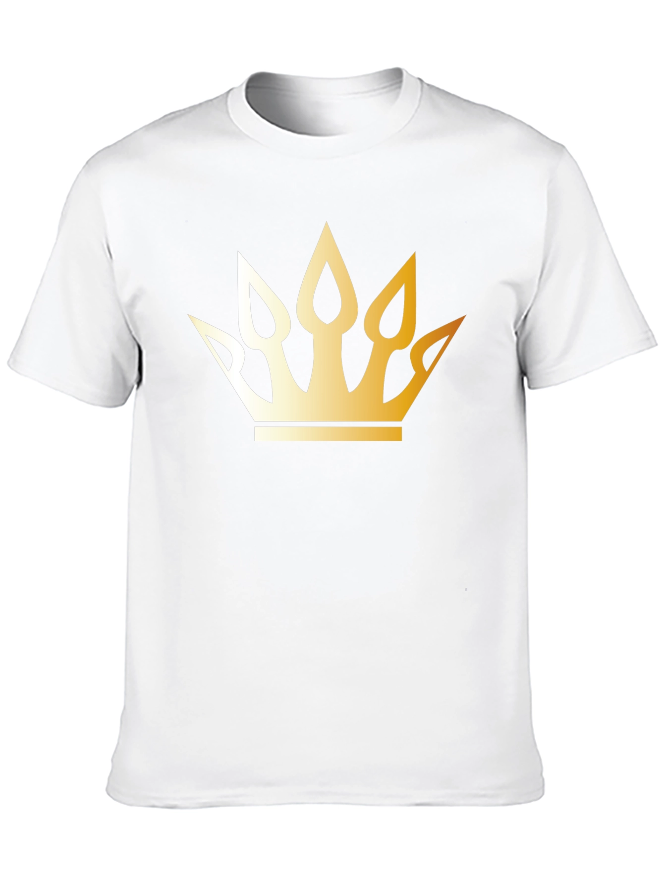 Golden Crown Graphic Black T-Shirt