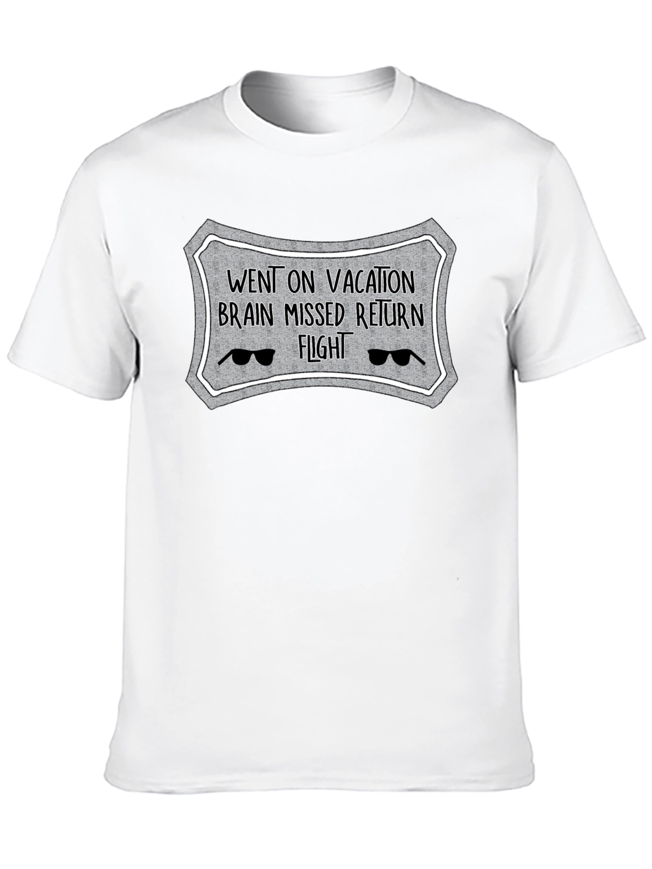 Vacation Brain Missed Flight Novelty T-Shirt