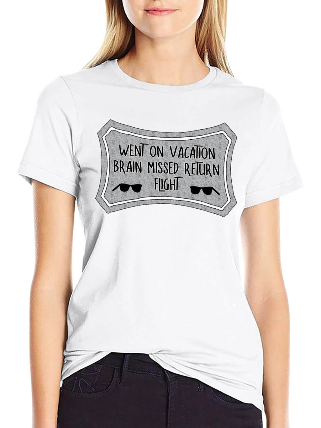 Vacation Brain Missed Flight Novelty T-Shirt