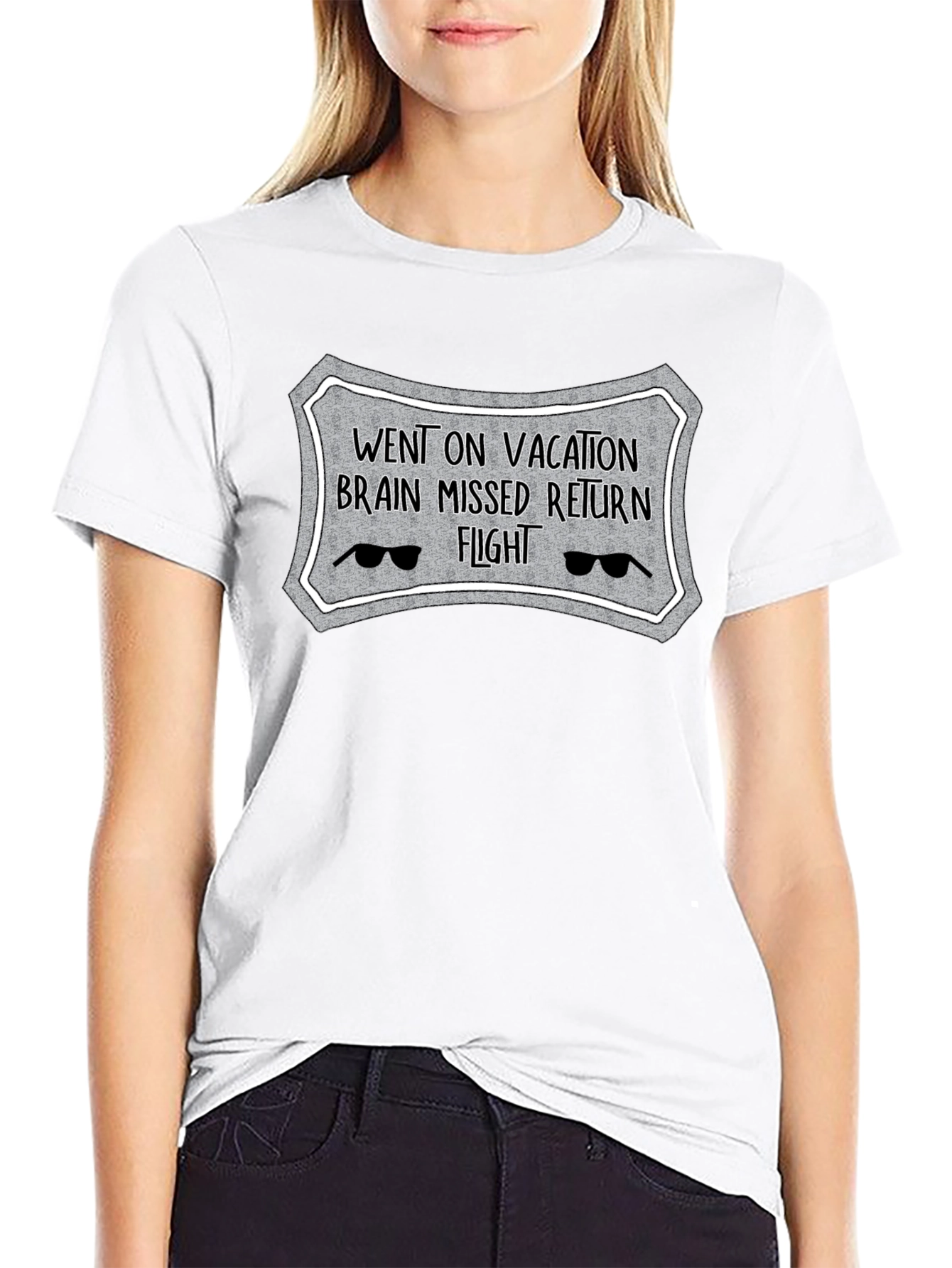 Vacation Brain Missed Flight Novelty T-Shirt