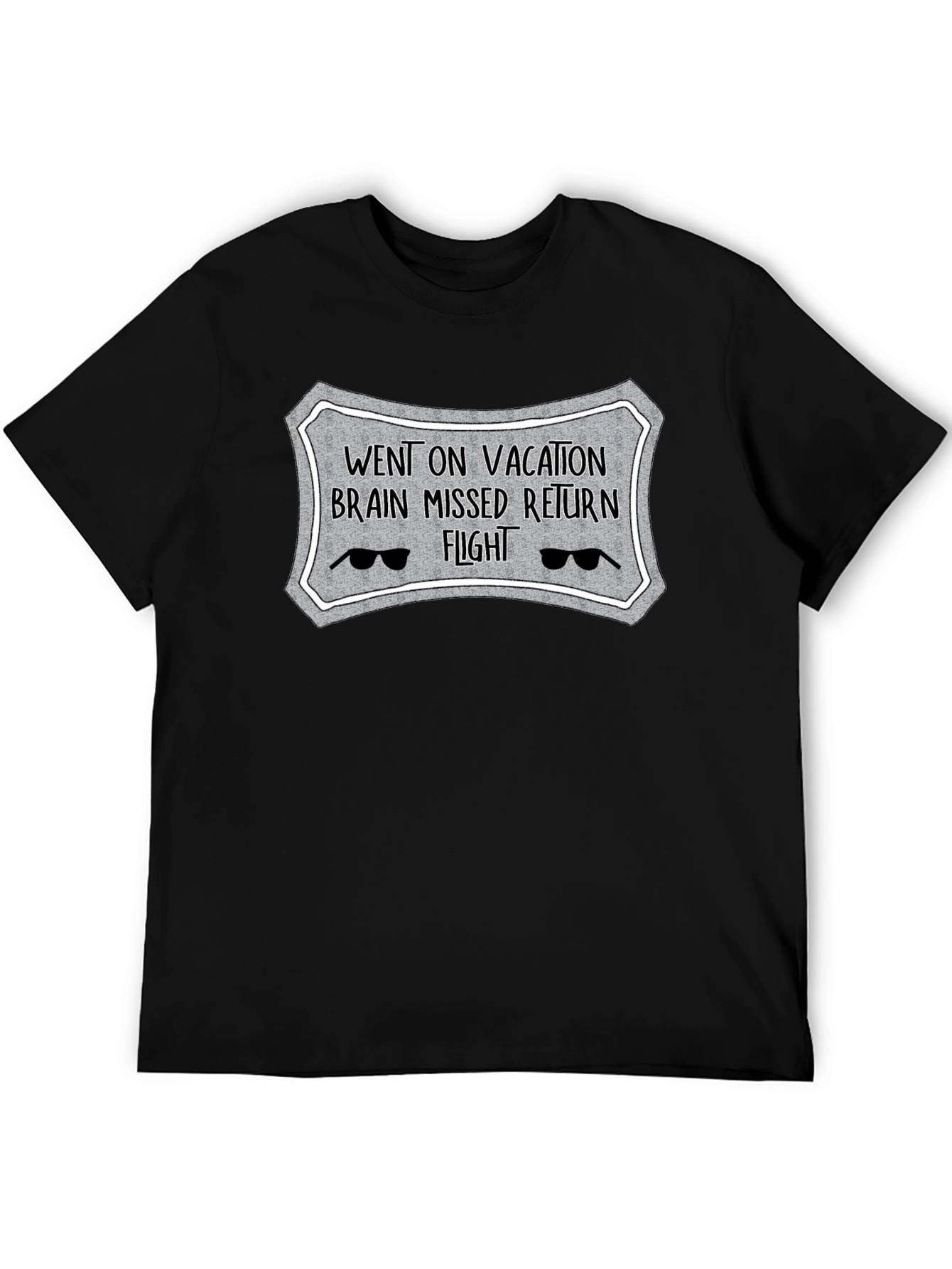 Vacation Brain Missed Flight Novelty T-Shirt