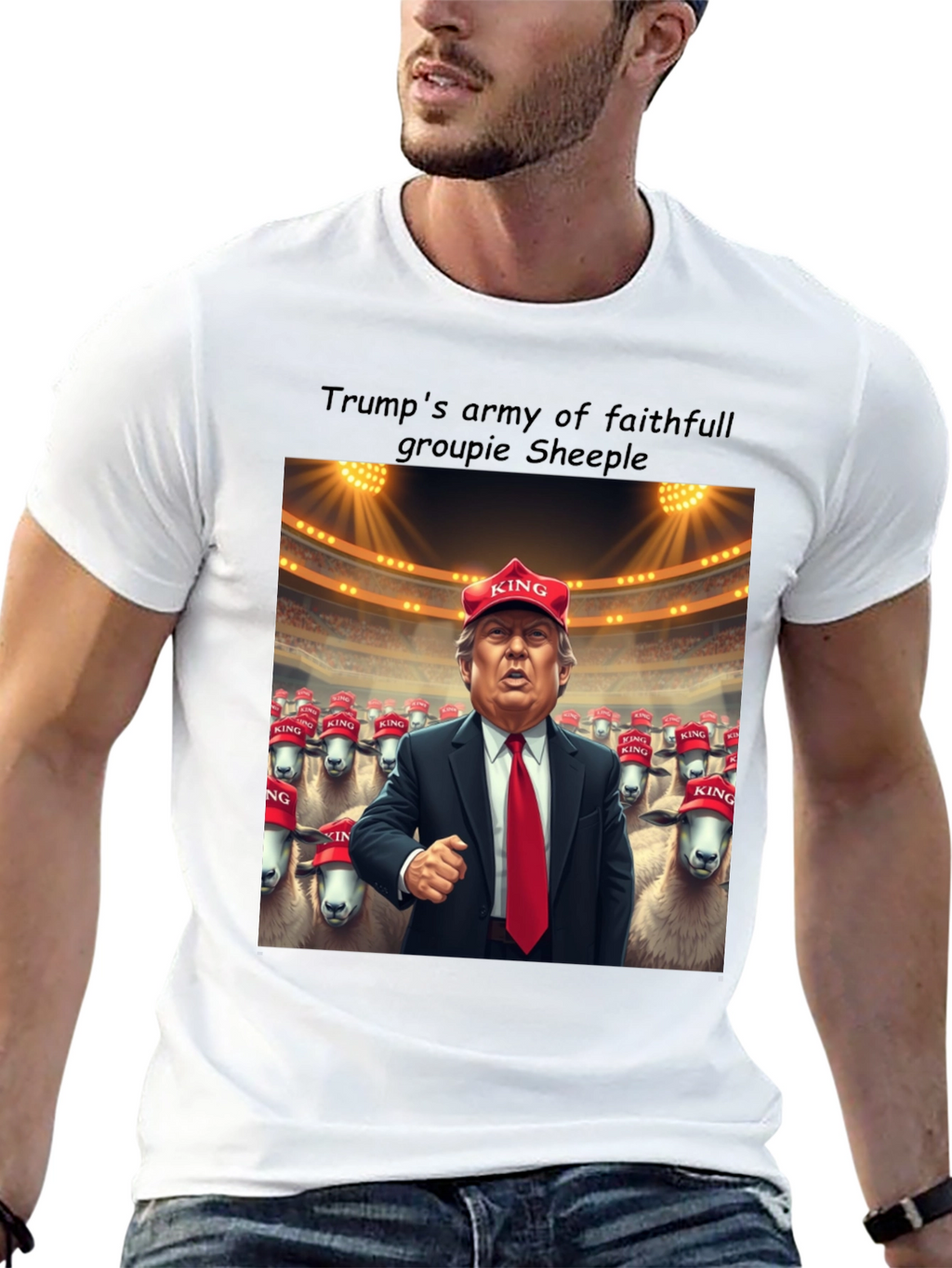 Trump Army Sheeple Graphic T-Shirt
