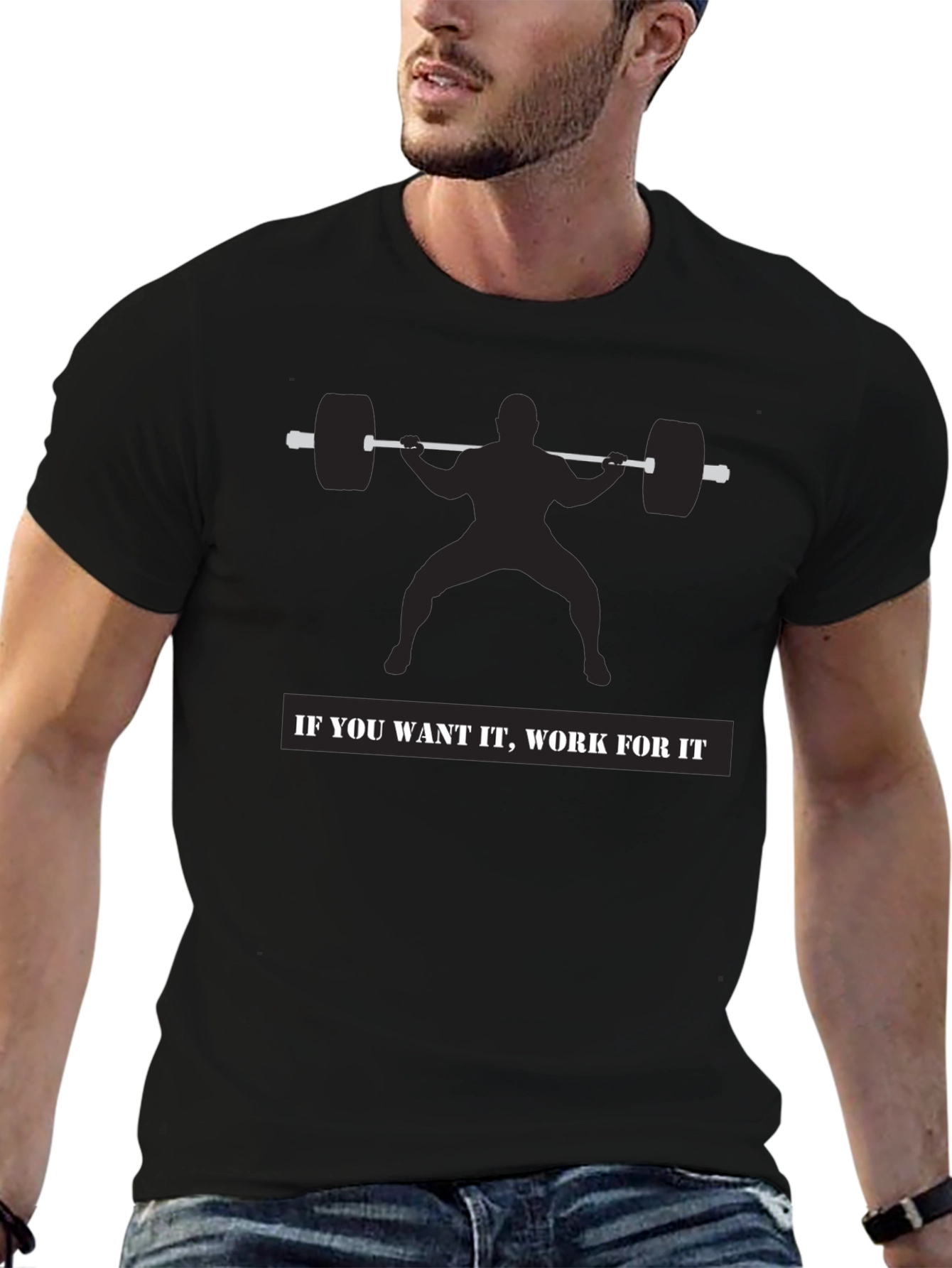 Motivational Workout Shirt - Squat Design