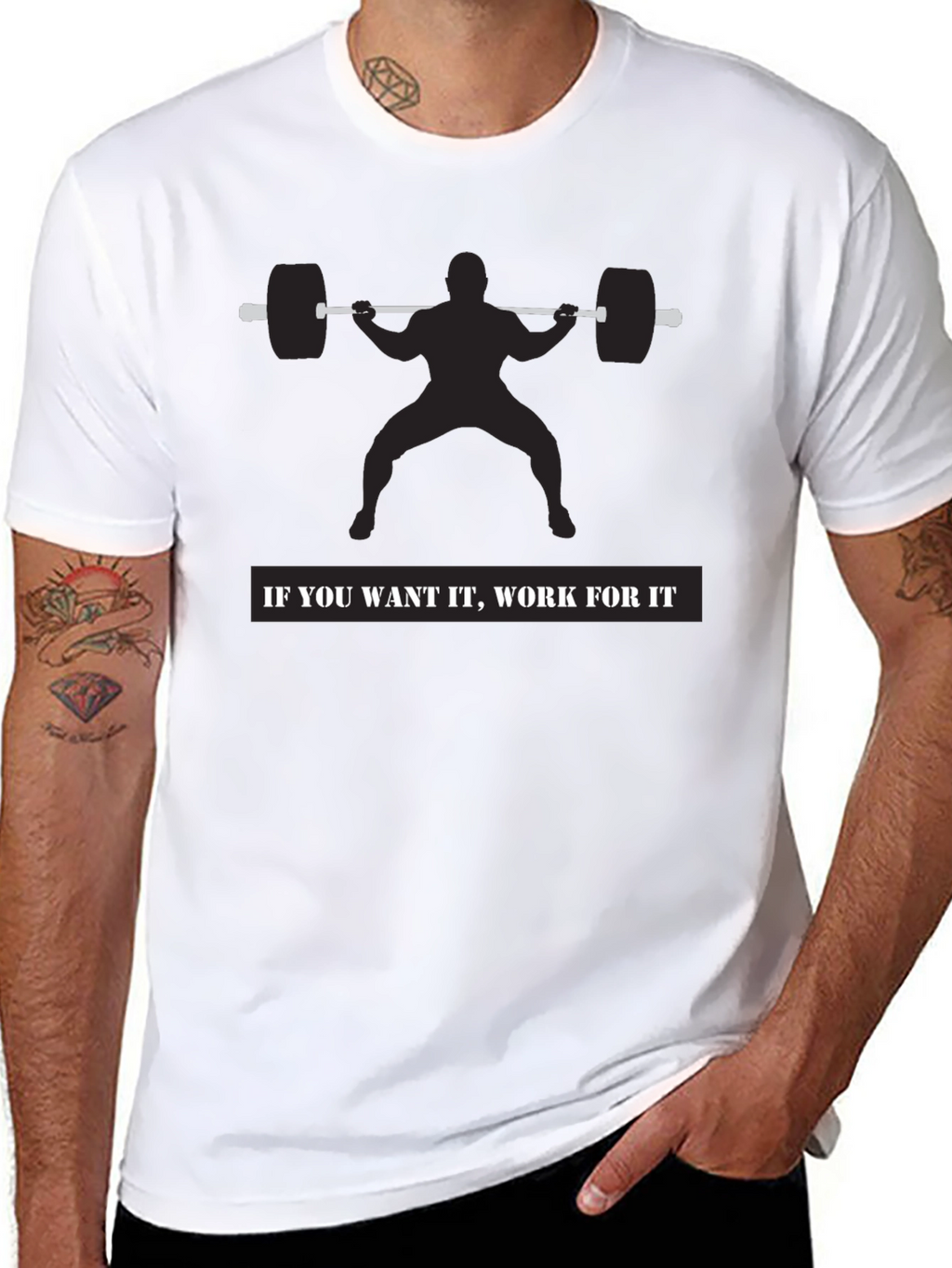 Motivational Workout Shirt - Squat Design