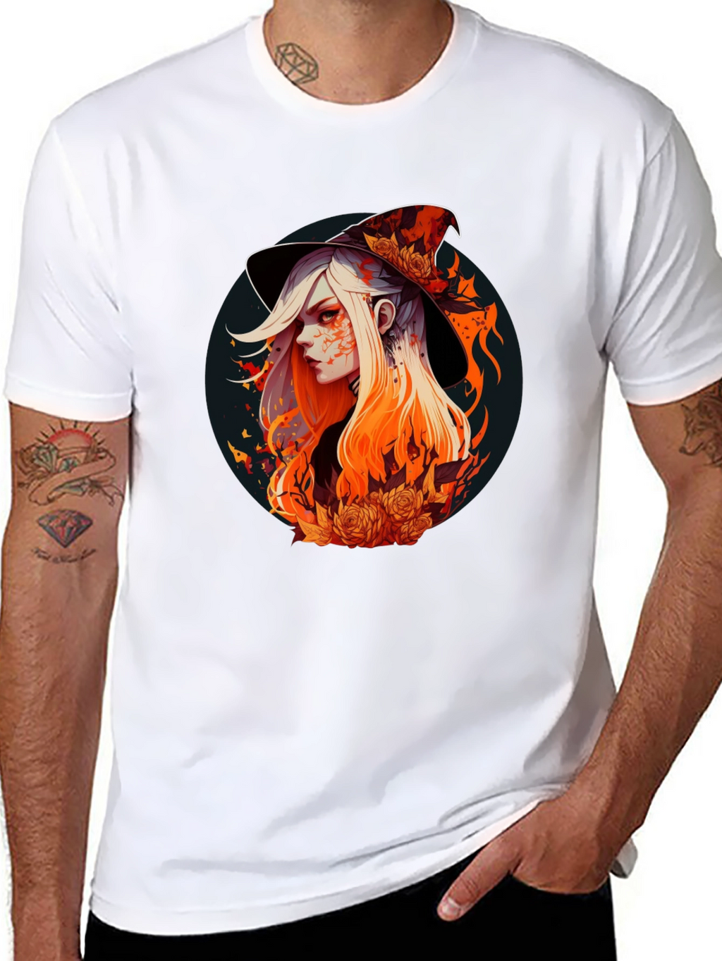 Witch Graphic Tee - Stylish Halloween T-Shirt