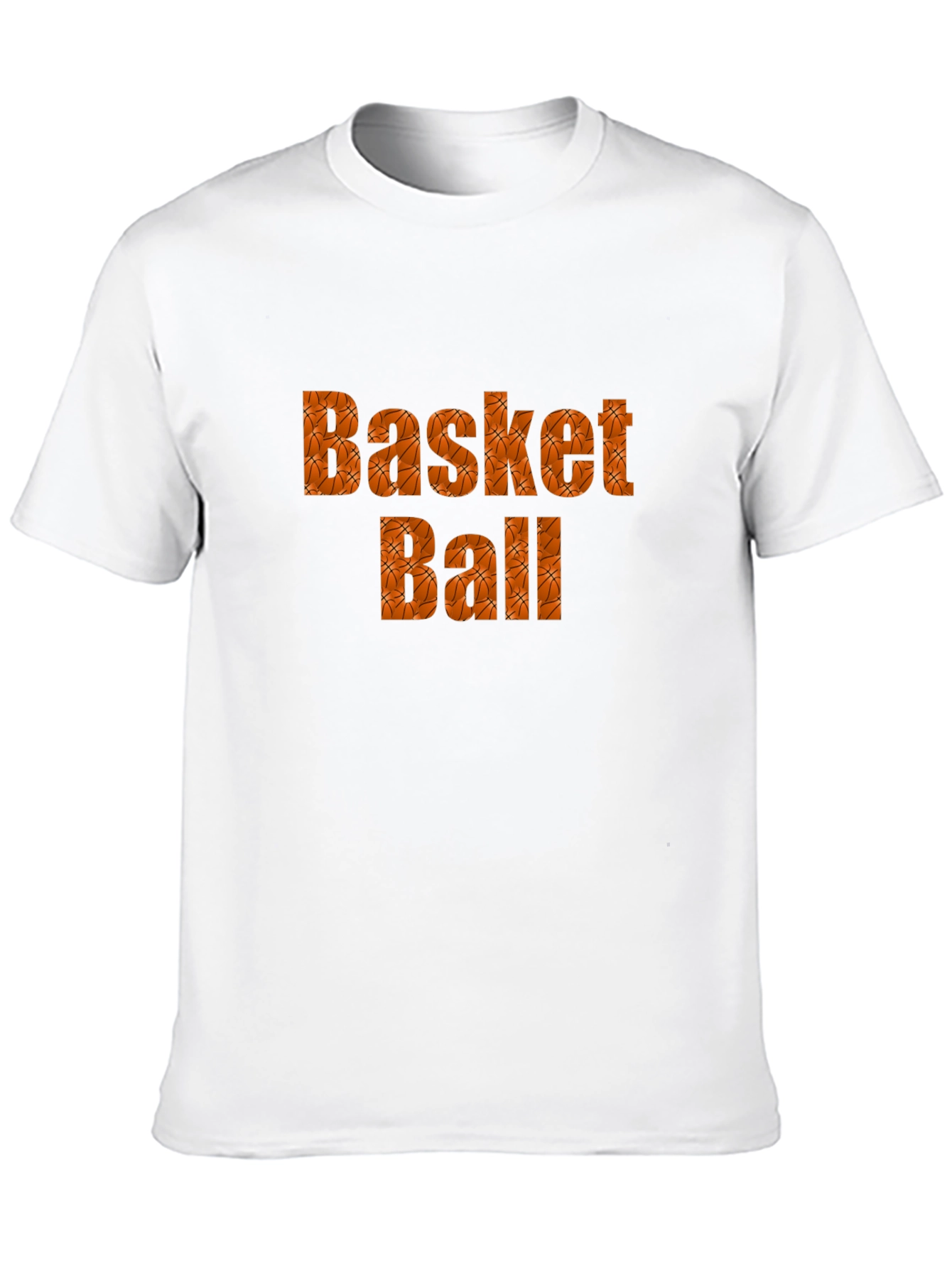 Basketball Graphic Tee - Black Cotton Blend T-Shirt