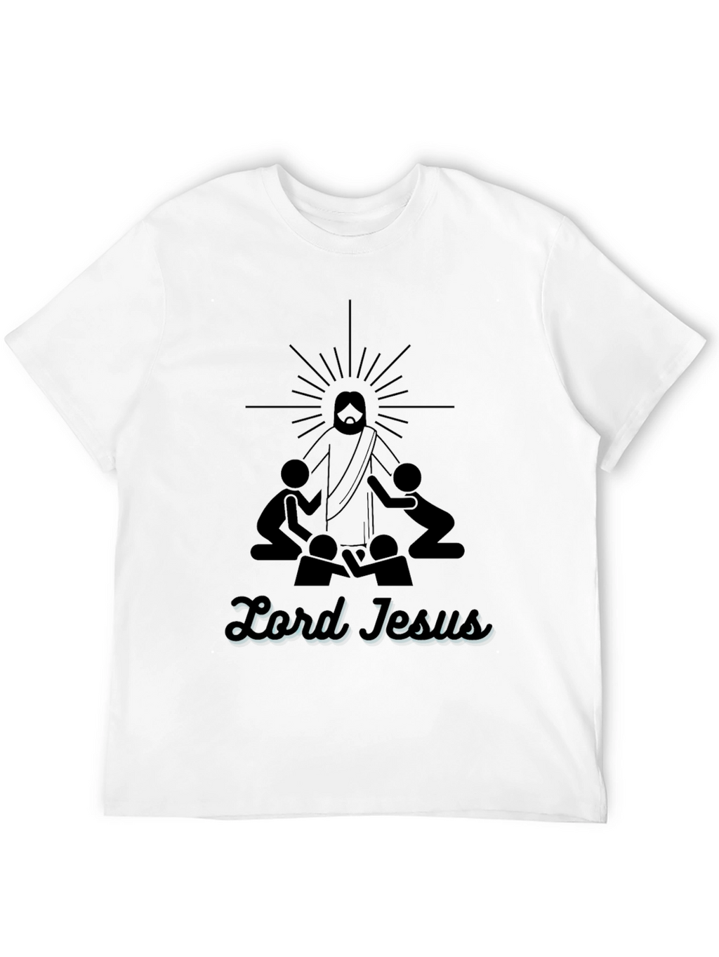 Lord Jesus Graphic Tee - Black Christian T-Shirt
