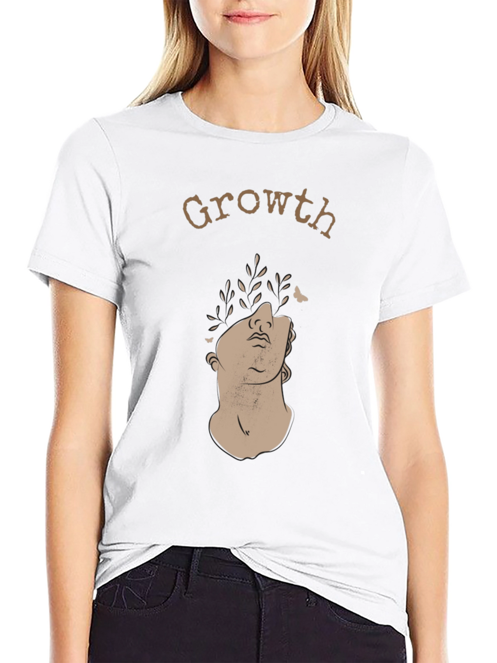 Growth T-Shirt - Artistic Statue Graphic Tee