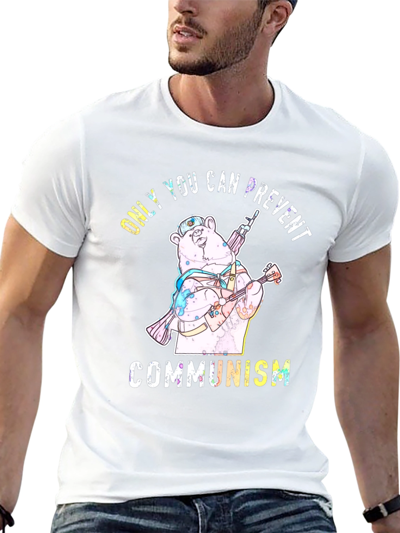 Prevent Communism Bear Graphic Tee