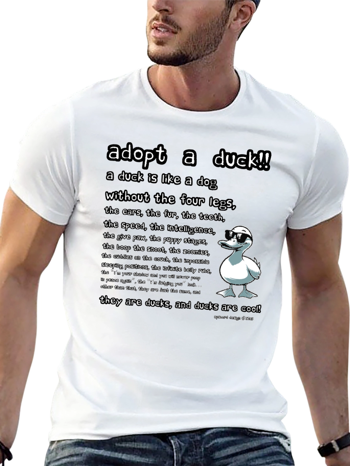 Adopt a Duck T-Shirt - Funny Duck Lover Tee